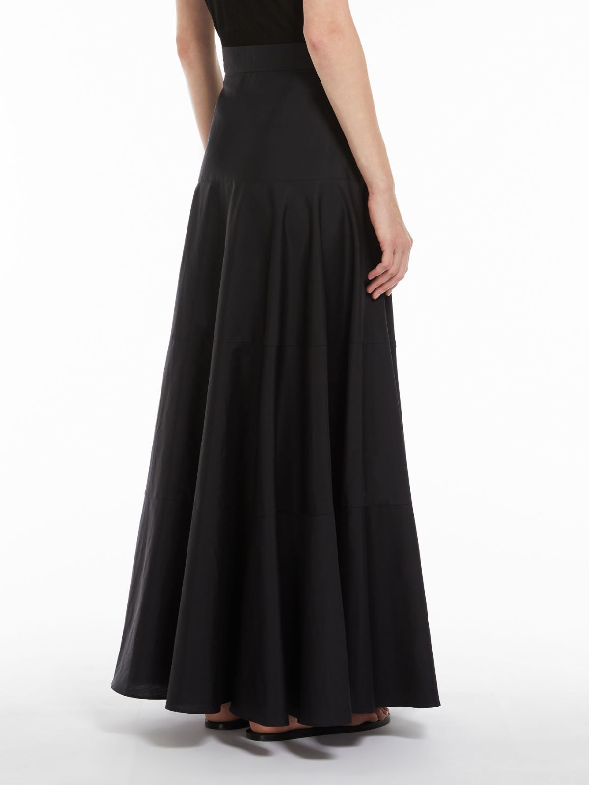 Long cotton circle skirt