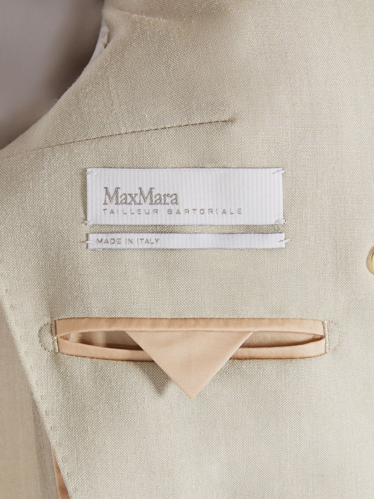 Wool, silk and mohair canvas blazer