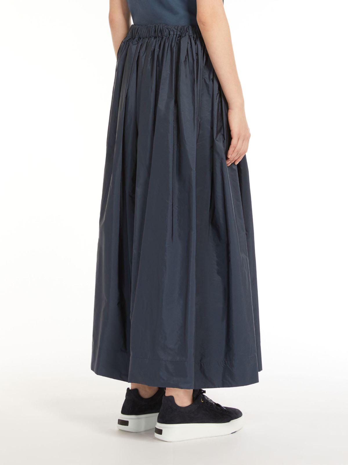 Taffeta drawstring skirt