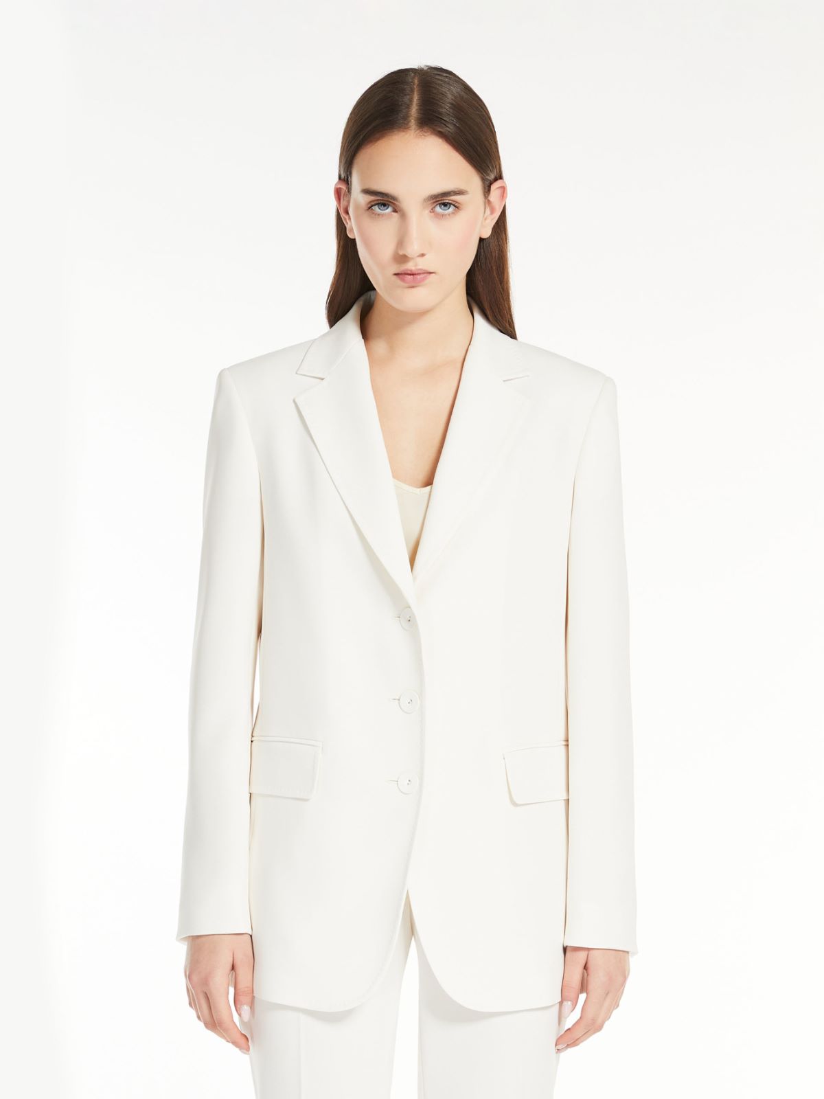 Single-breasted cady blazer