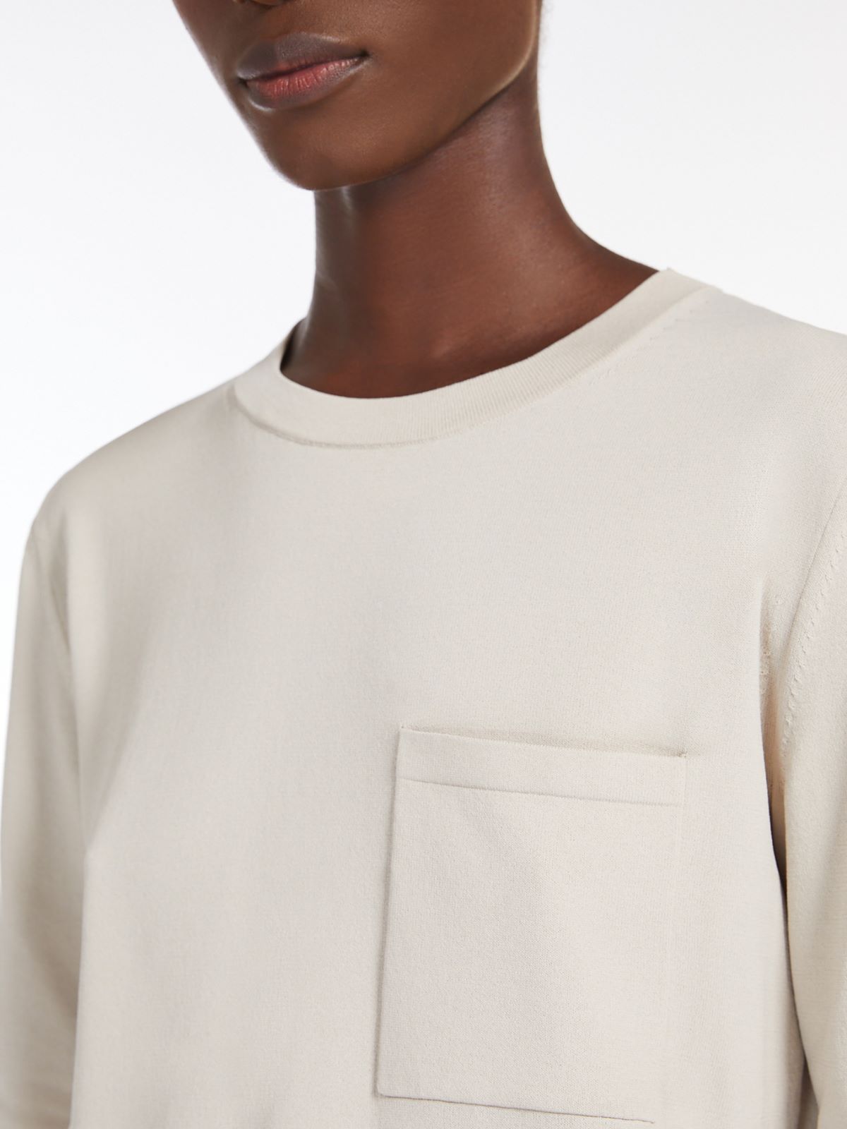 Crêpe viscose yarn T-shirt