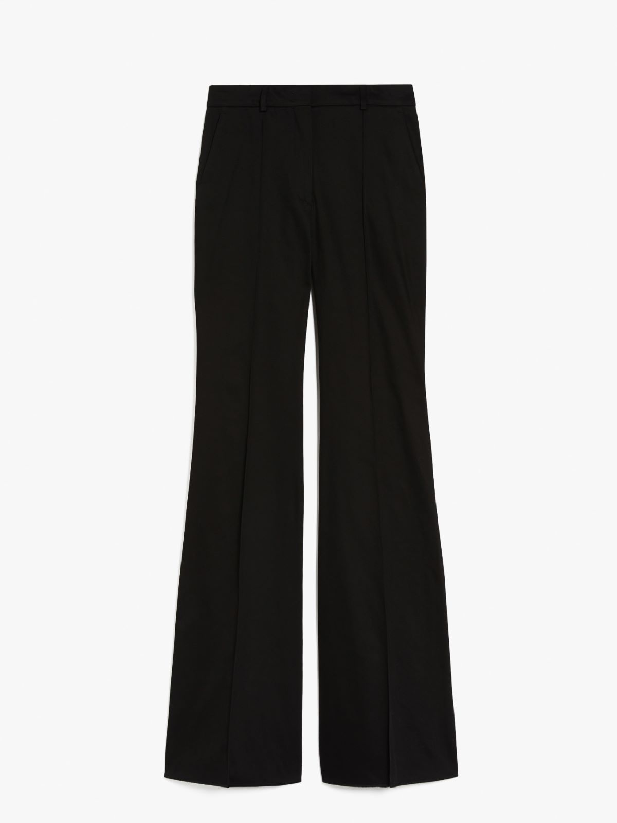 Flared stretch trousers