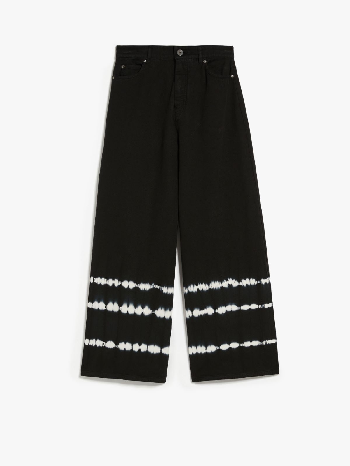 Tie-dye cotton trousers