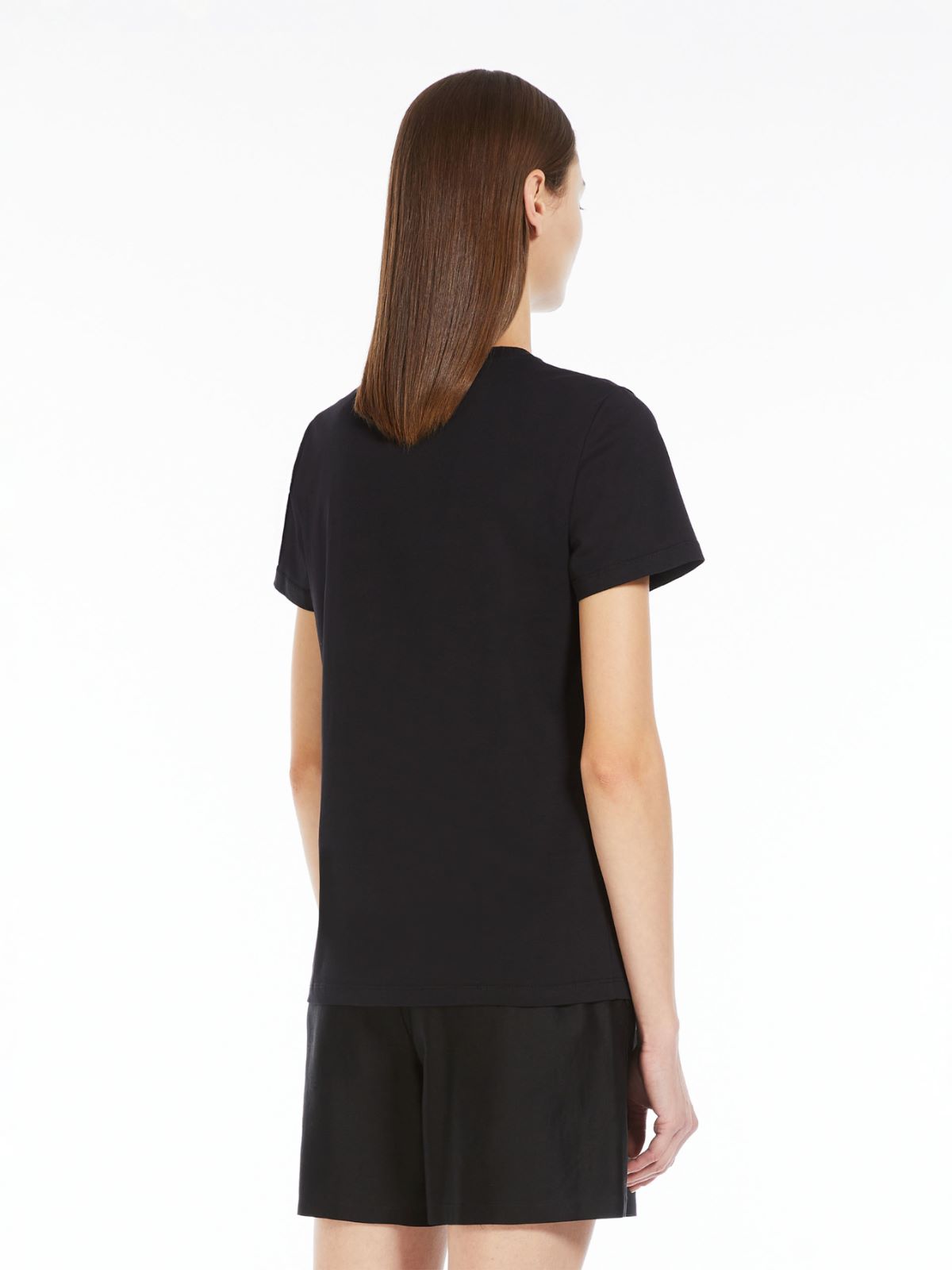 Cotton T-shirt with embroidered pocket