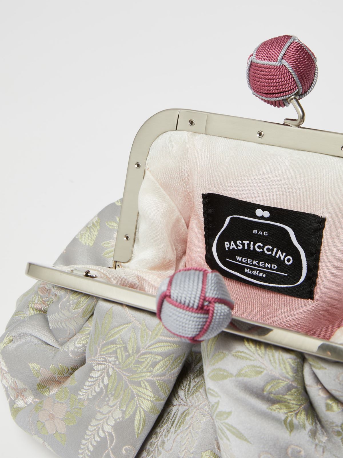Small jacquard silk Pasticcino Bag