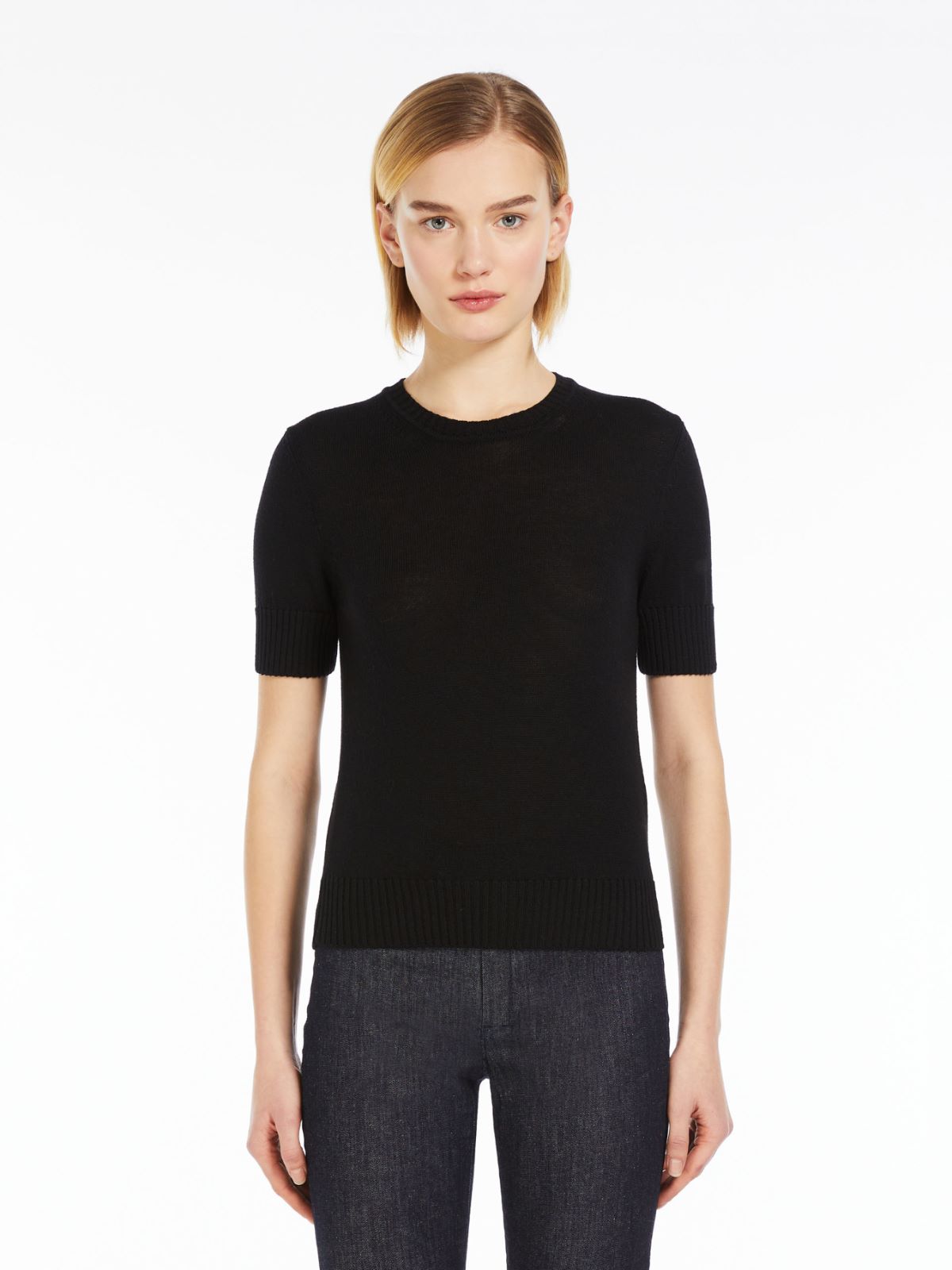 Wool crew-neck sweater