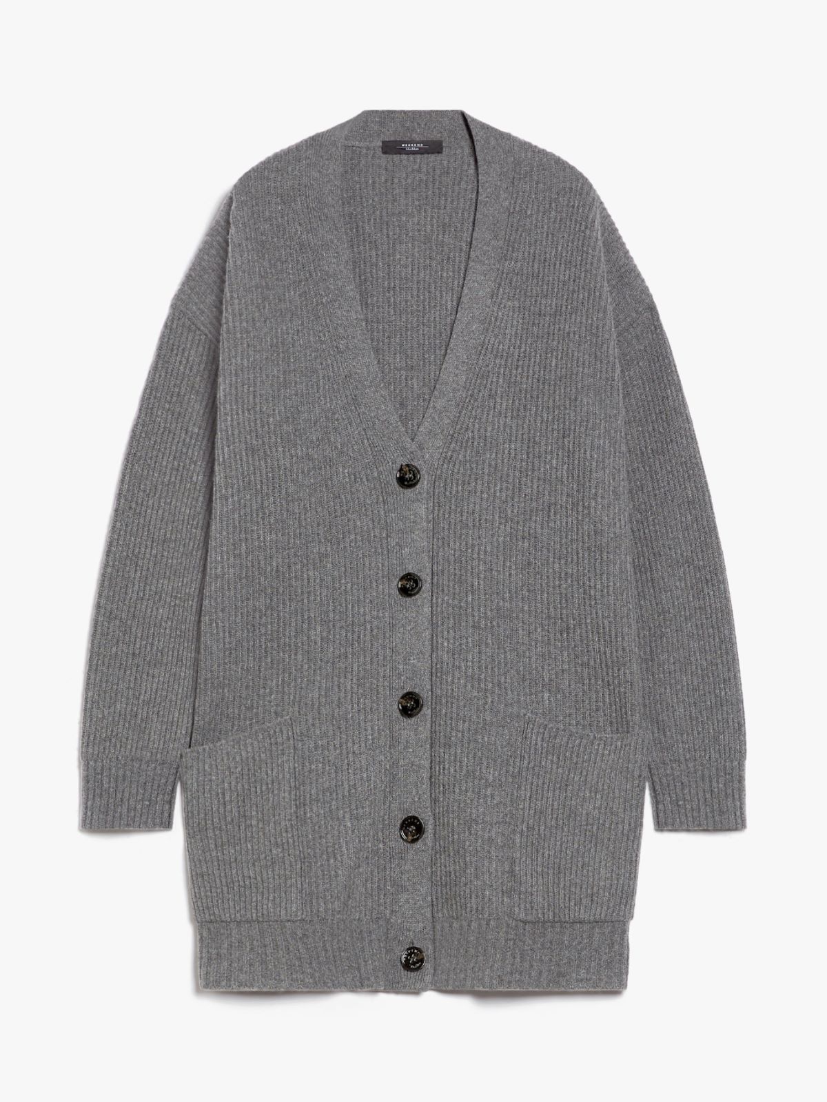 Oversized wool, viscose and cashmere cardigan