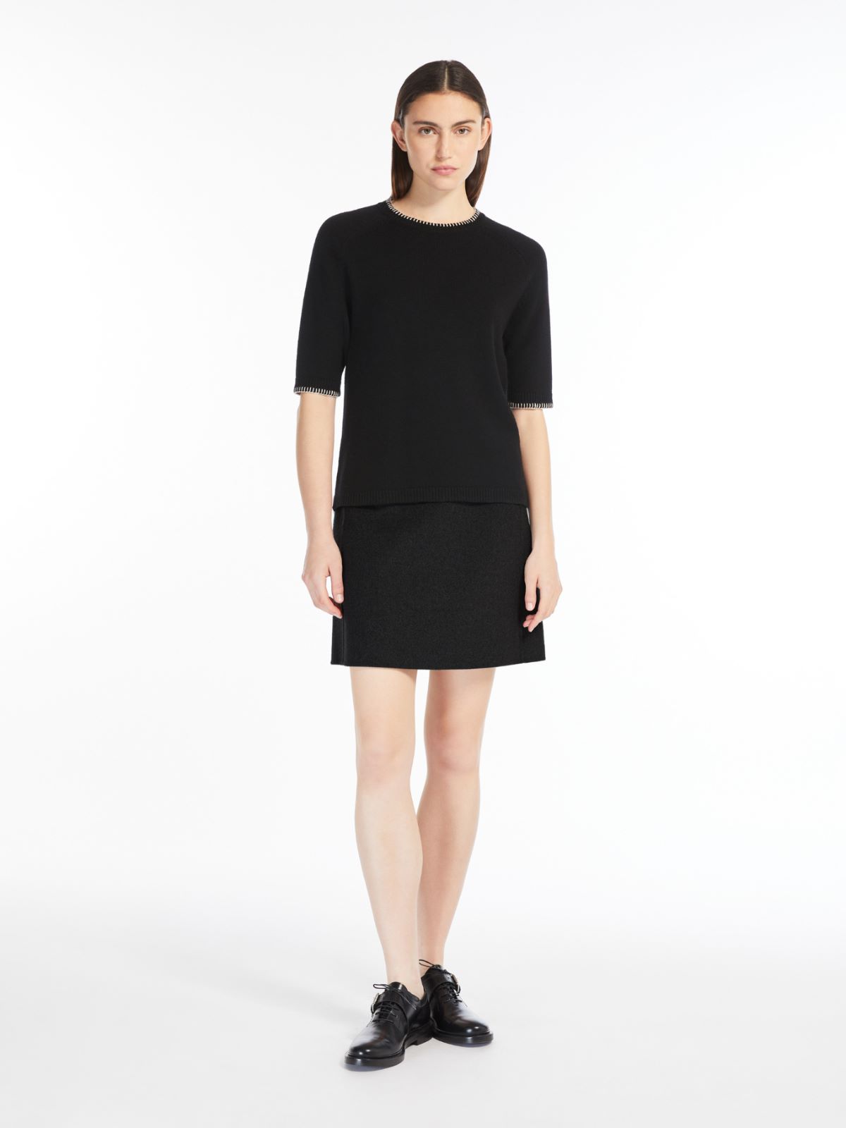 Wool and cashmere crew-neck jumper