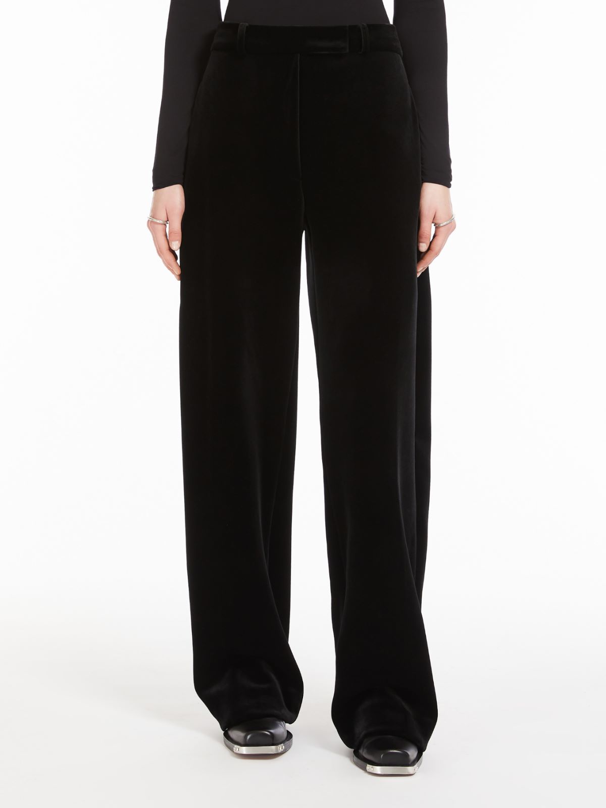 Soft velvet trousers