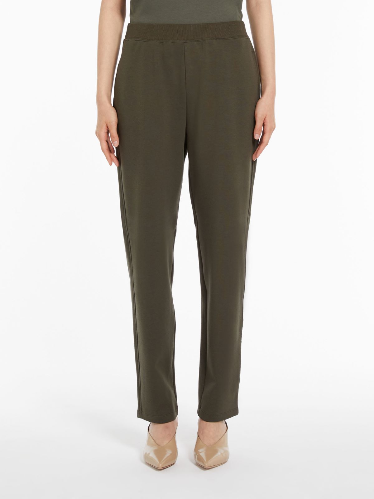 Technical jersey trousers