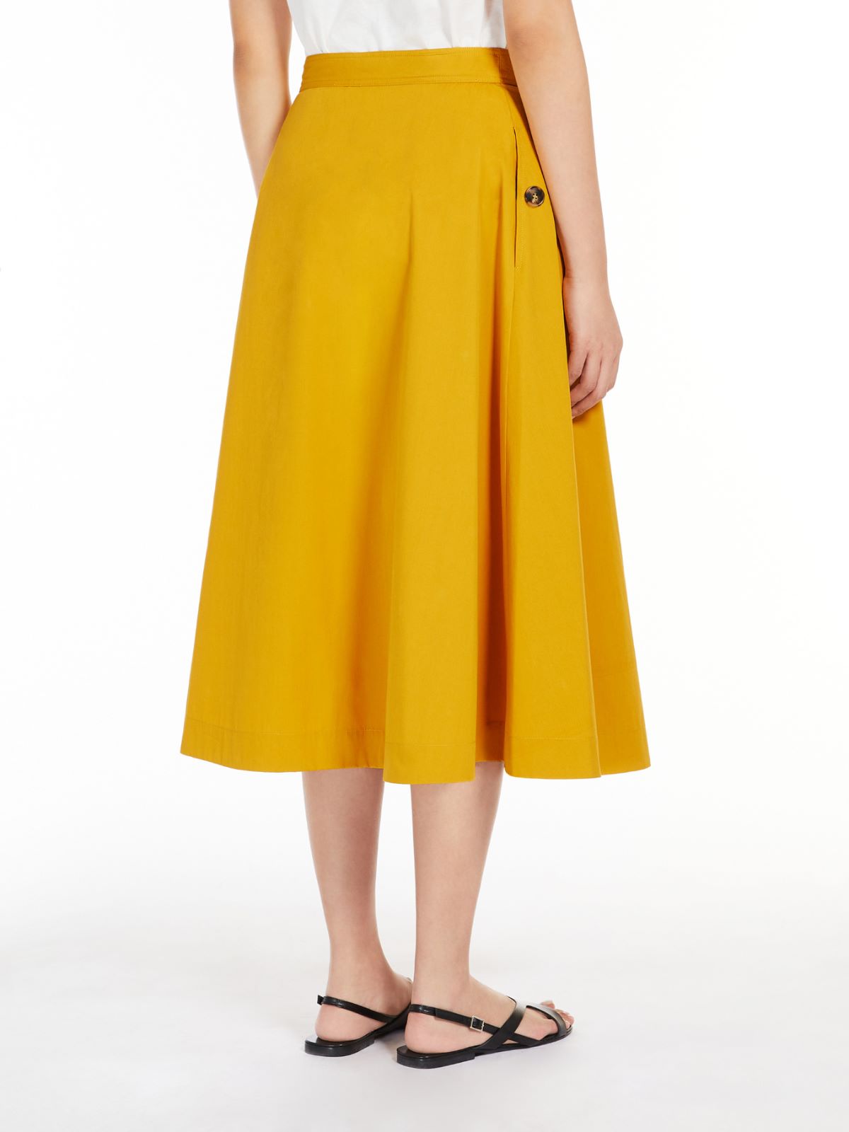 Cotton poplin skirt