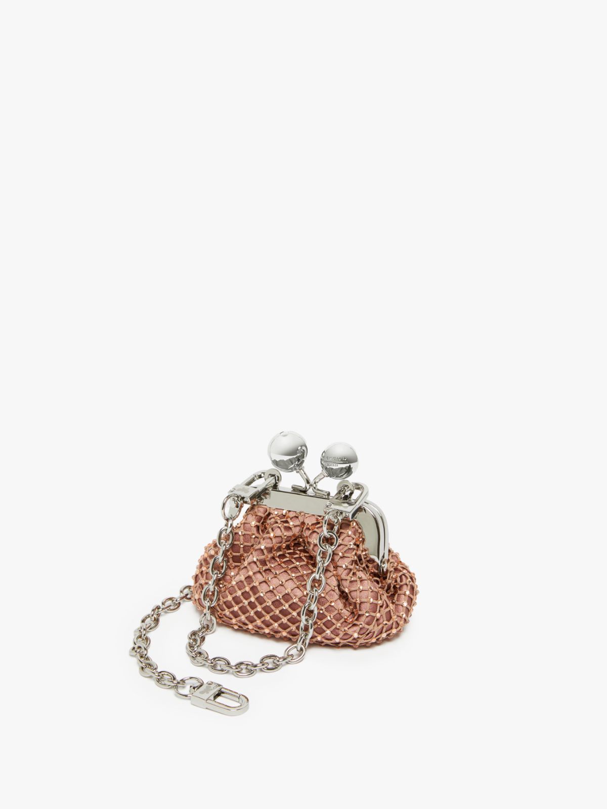 Rhinestone and satin Nano Pasticcino Bag