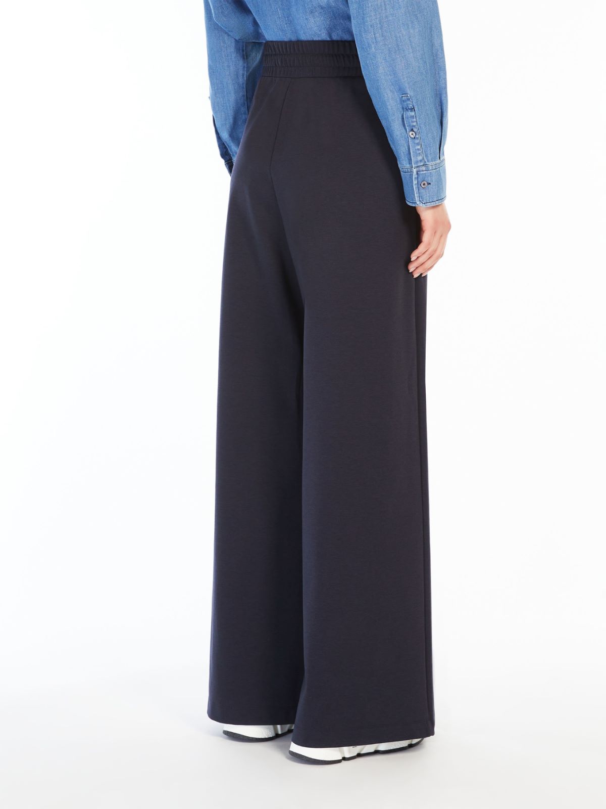 Jersey drawstring trousers