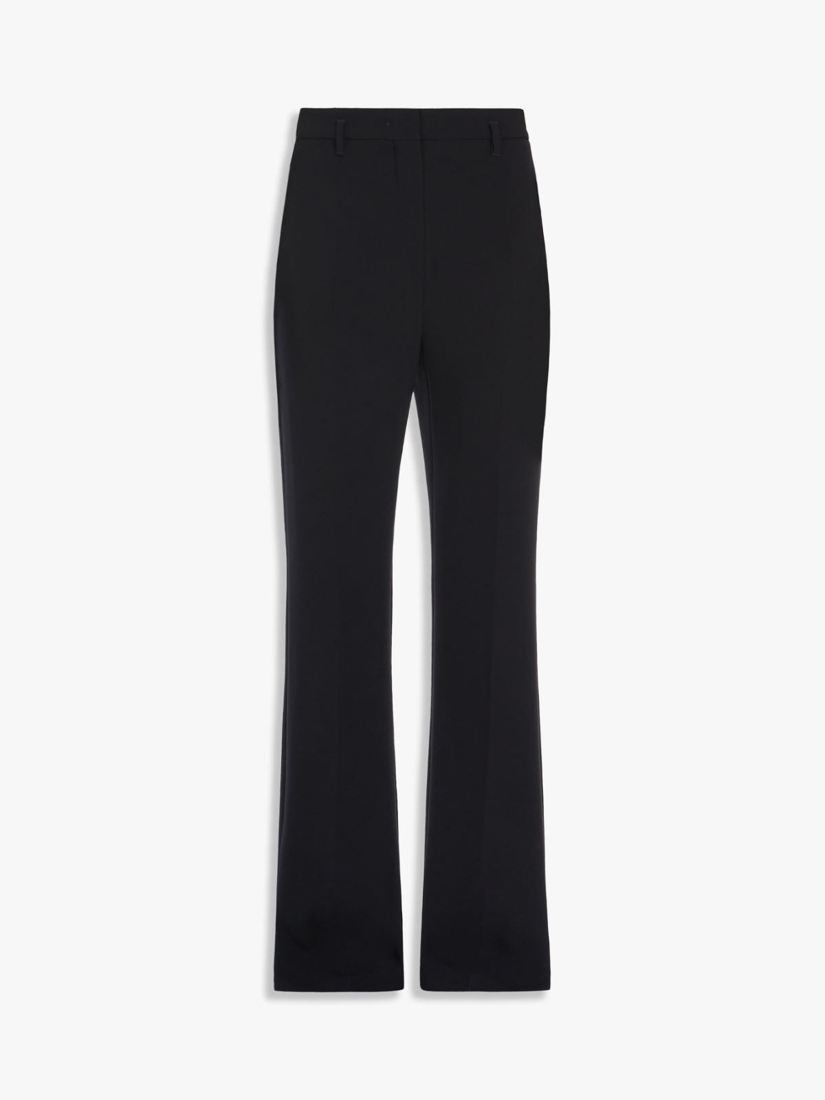 Flared cady trousers