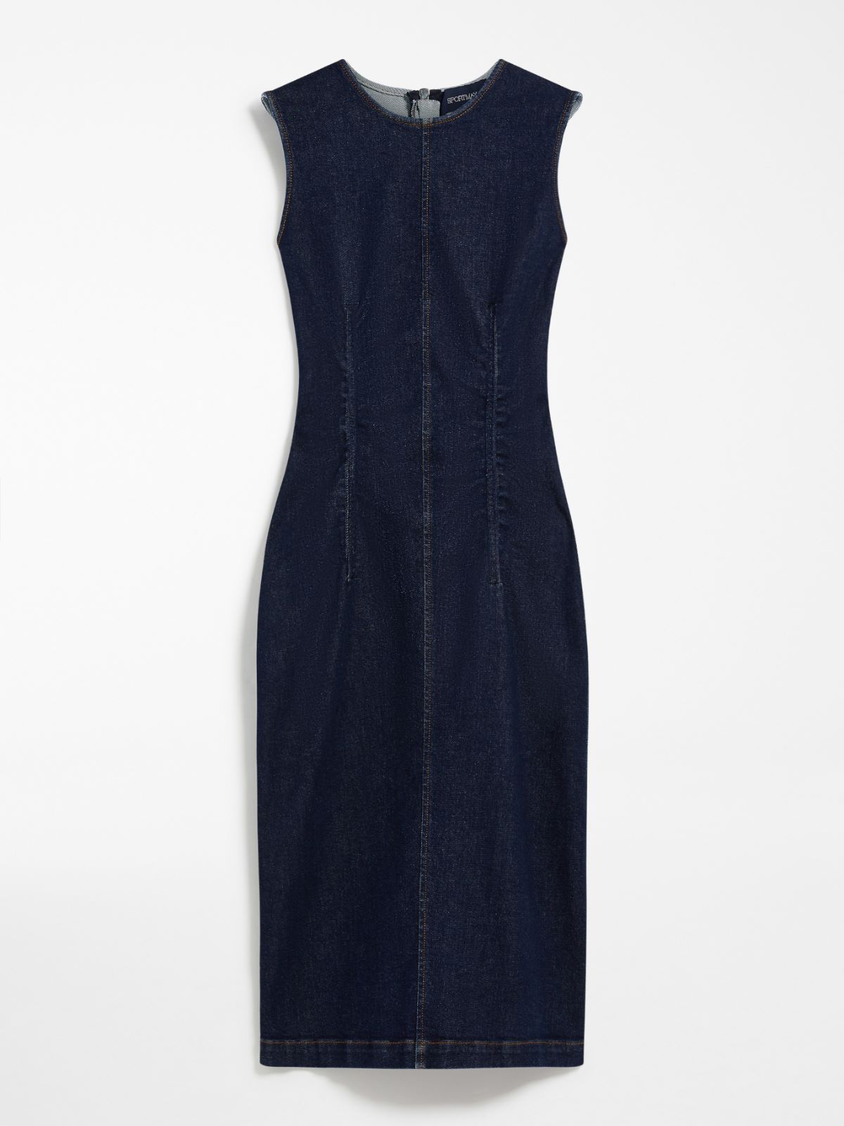 Sleeveless denim dress