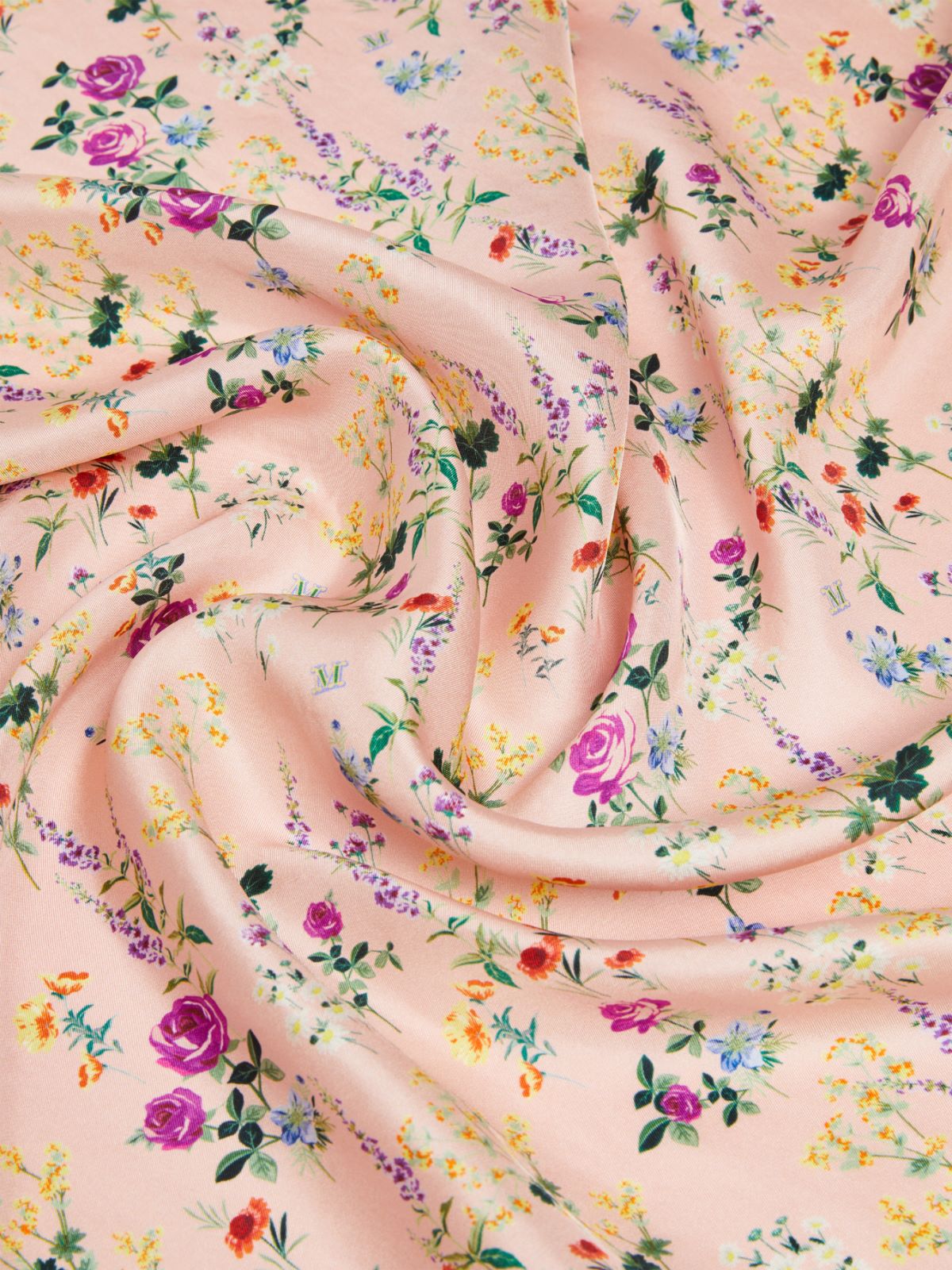 Printed silk foulard