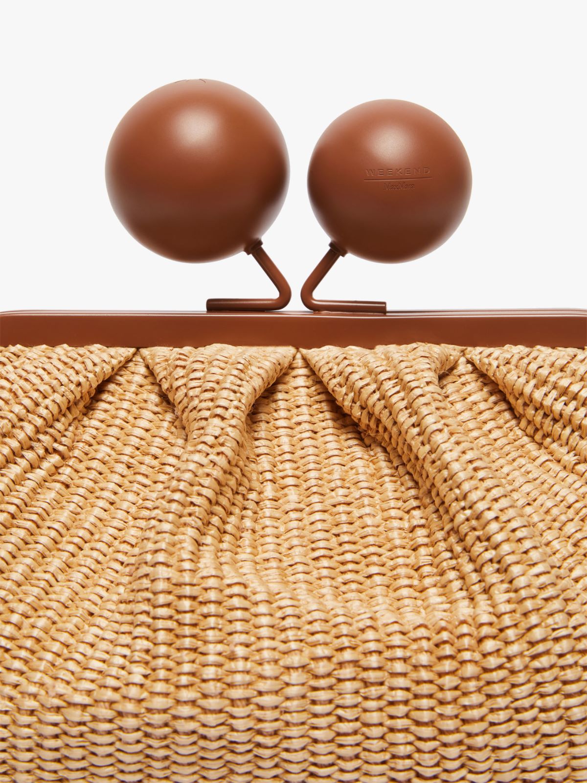 Medium raffia-look Pasticcino Bag