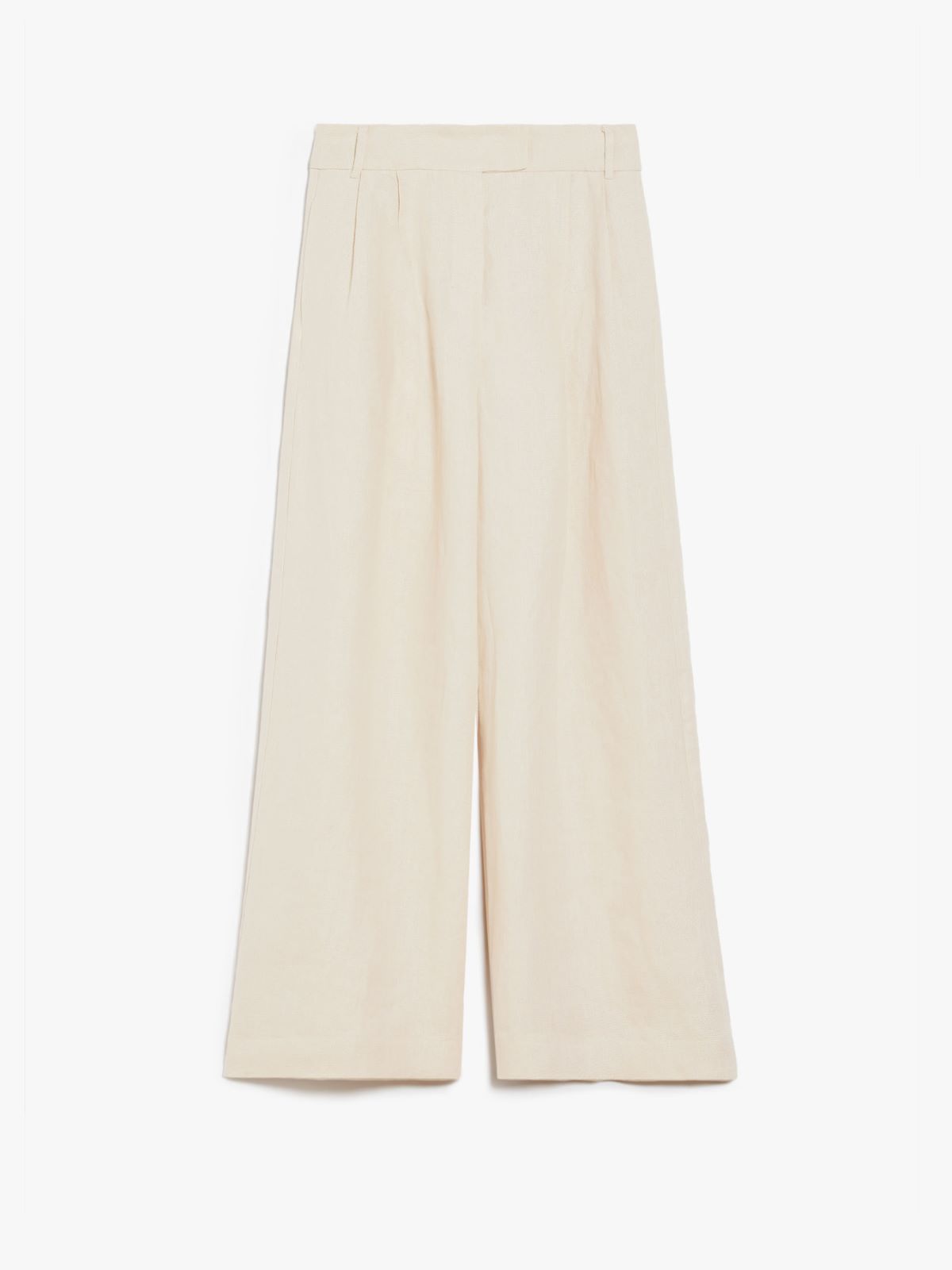 Wide-fit linen trousers