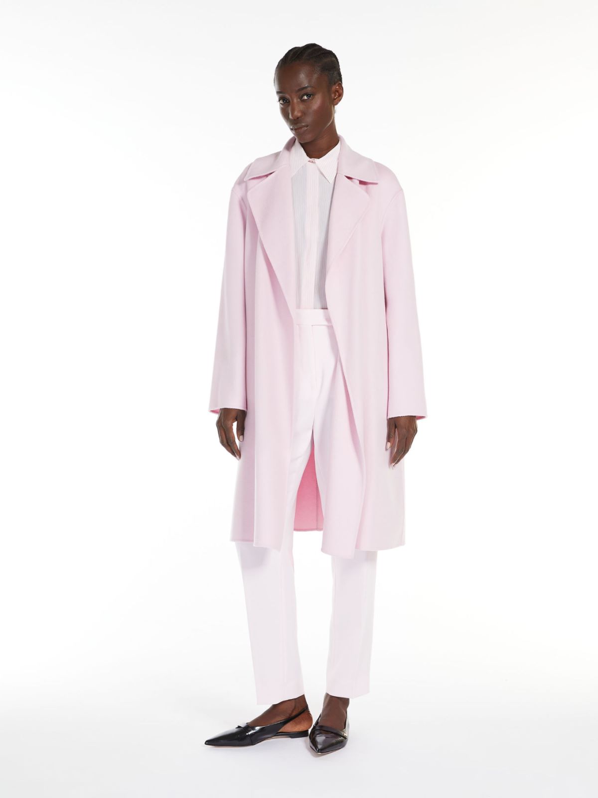 Striped crepe de chine shirt