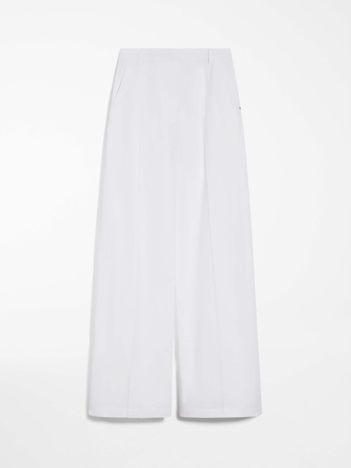 Oversized washed cotton trousers