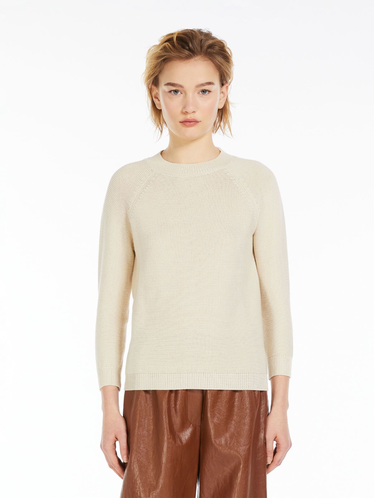 Relaxed-fit cotton sweater