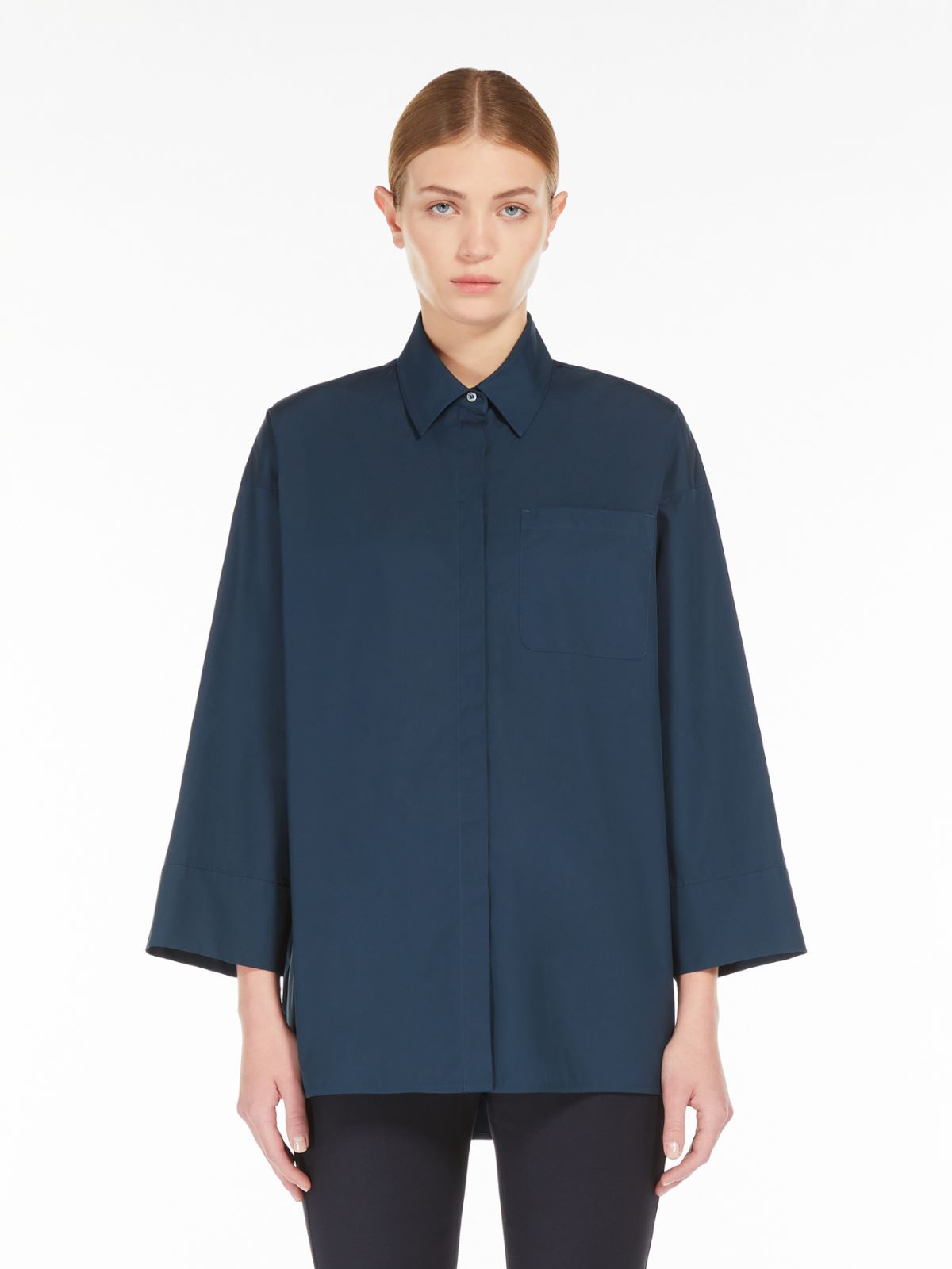 Cotton poplin blouse