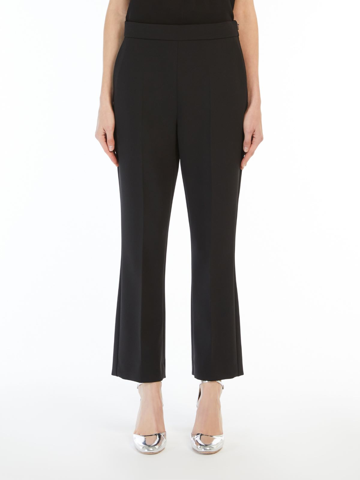 Cropped sablé trousers