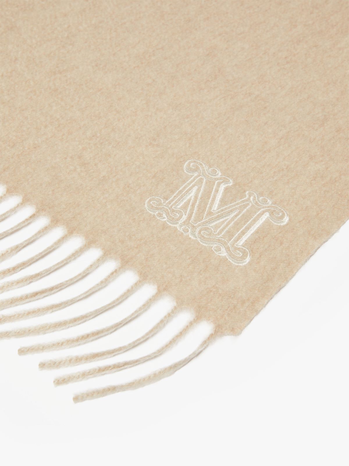 Cashmere stole with embroidery