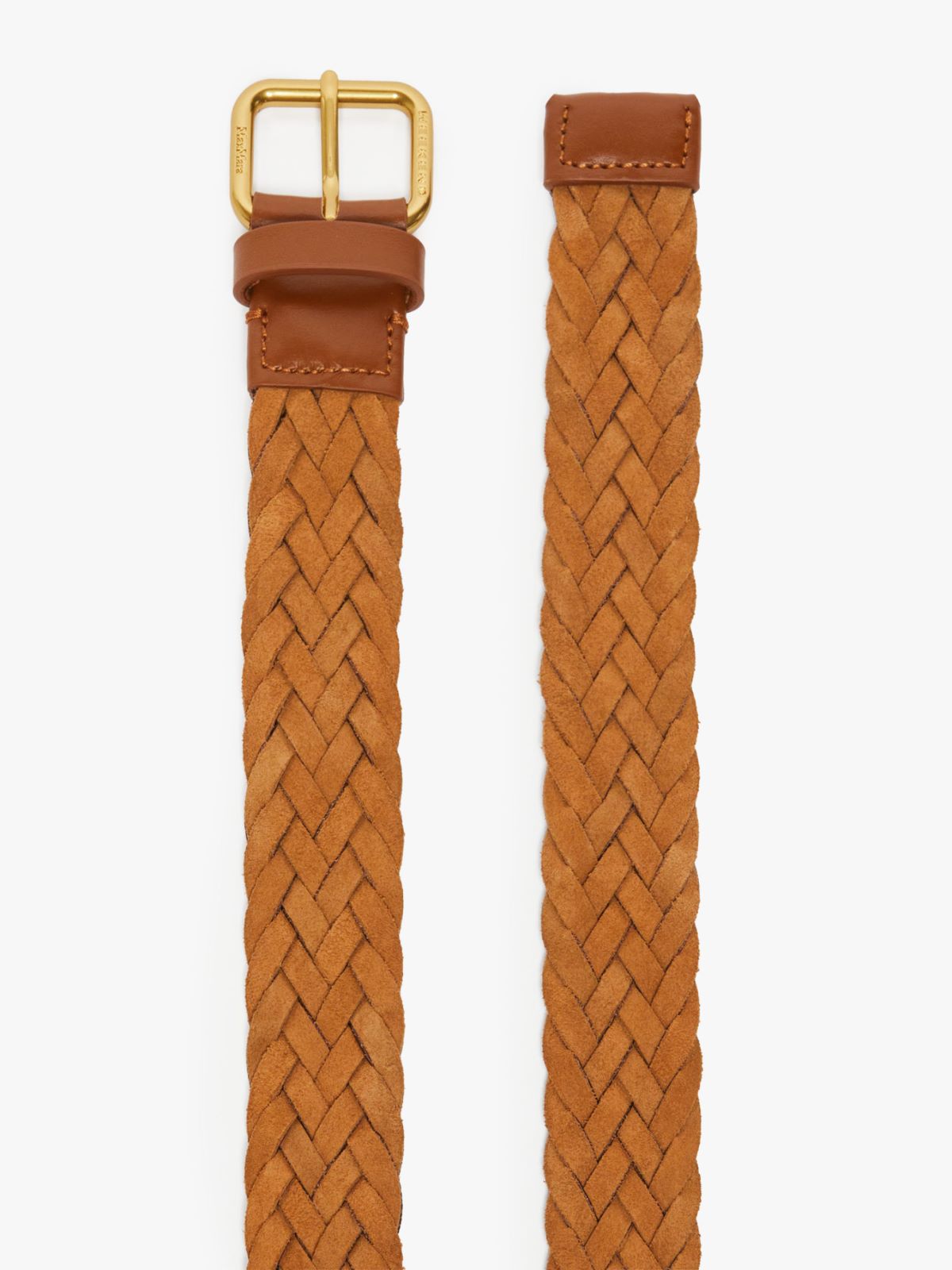 Woven suede belt