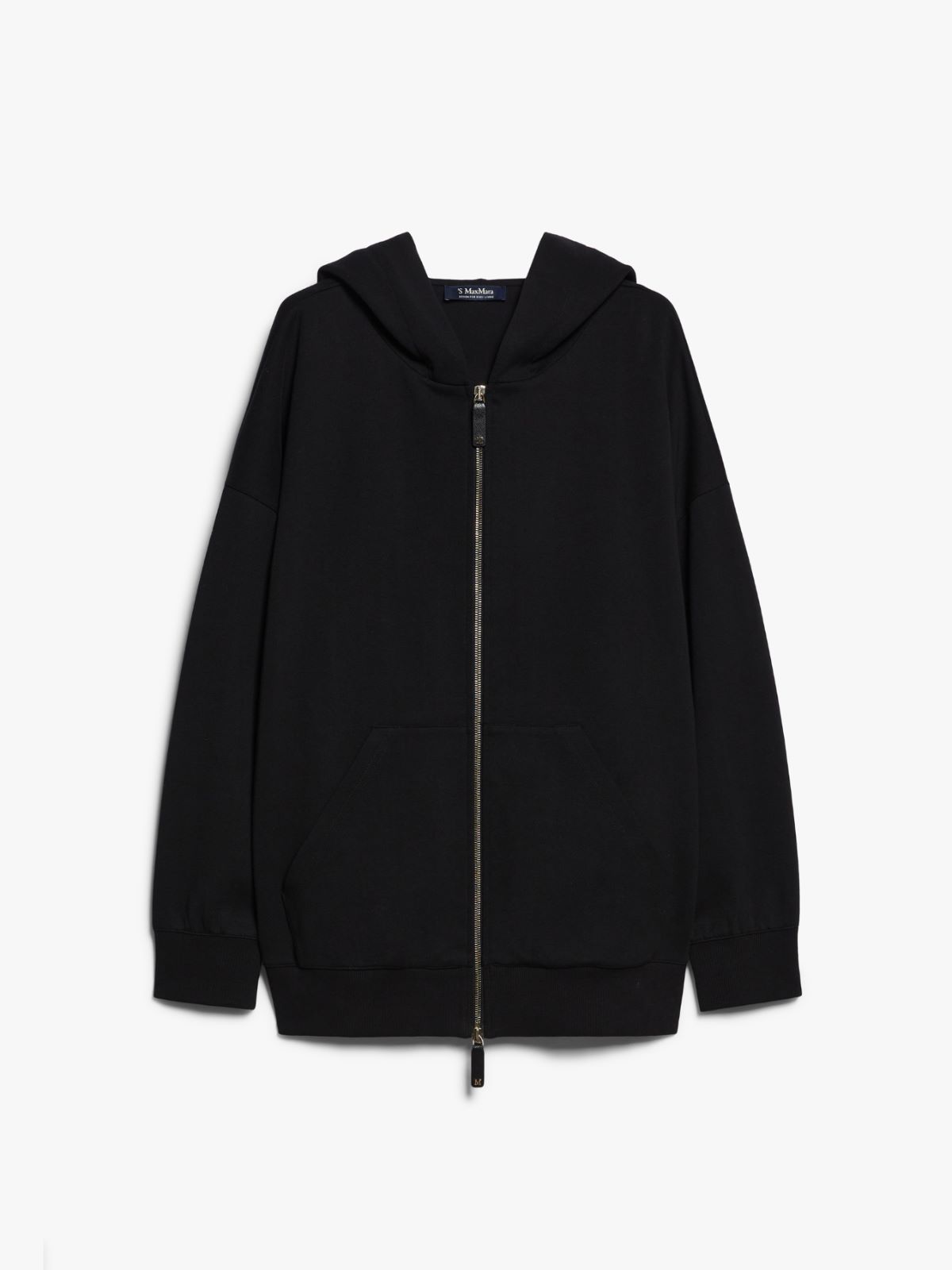 Zip-up cotton sweatshirt
