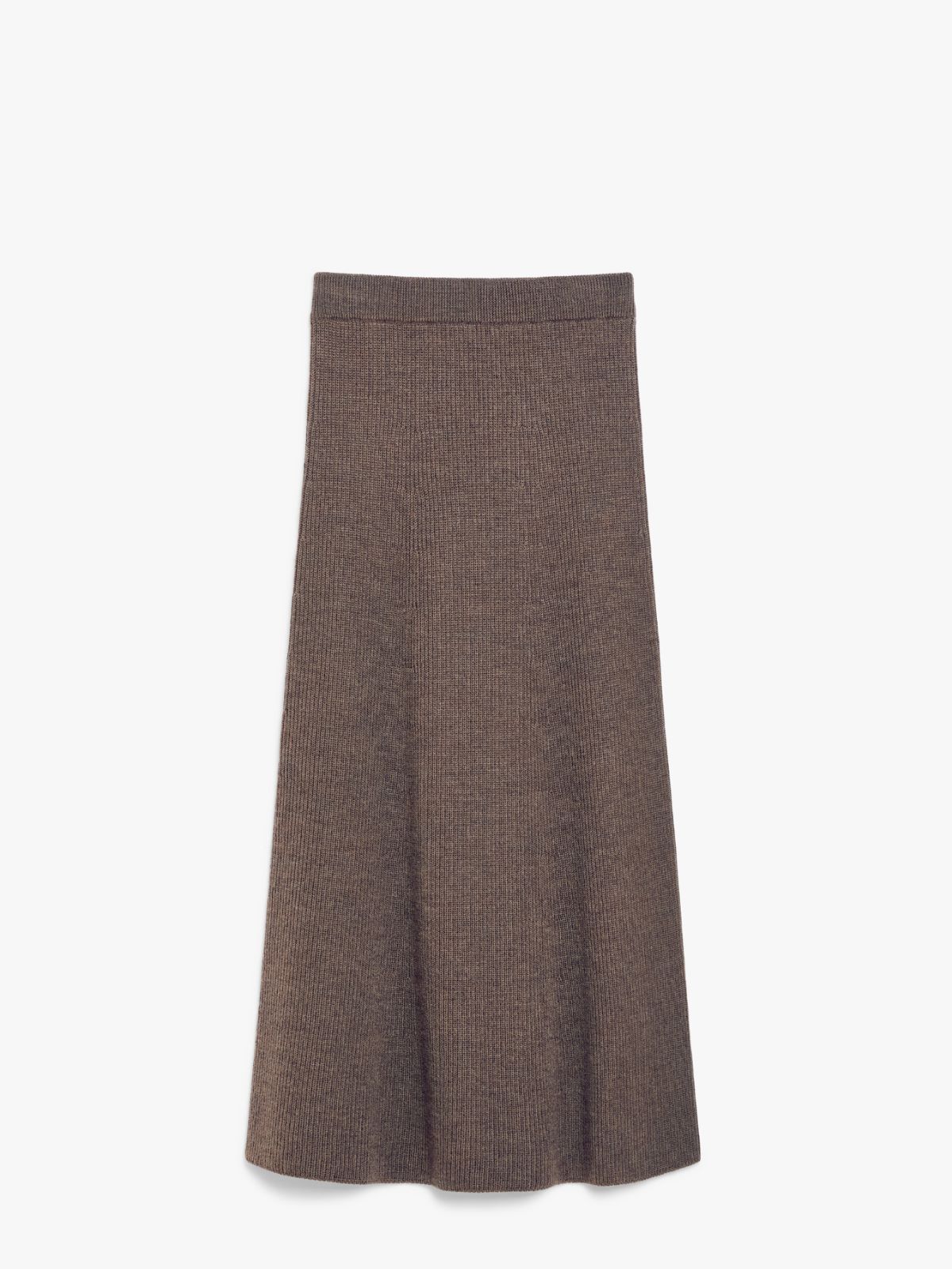 Wool flared skirt