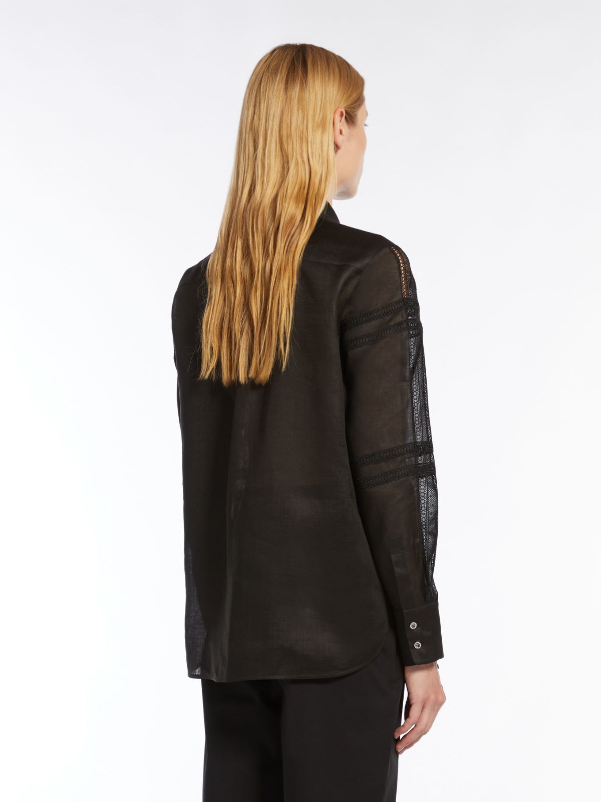 Ramie loose-fit shirt