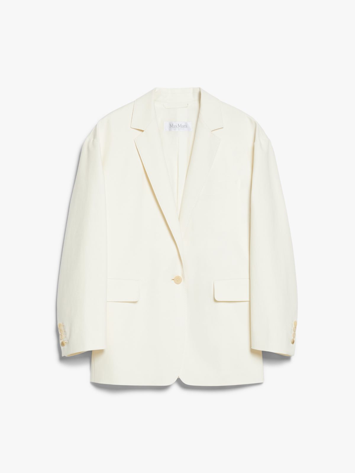 Oversize blazer in cotton canvas