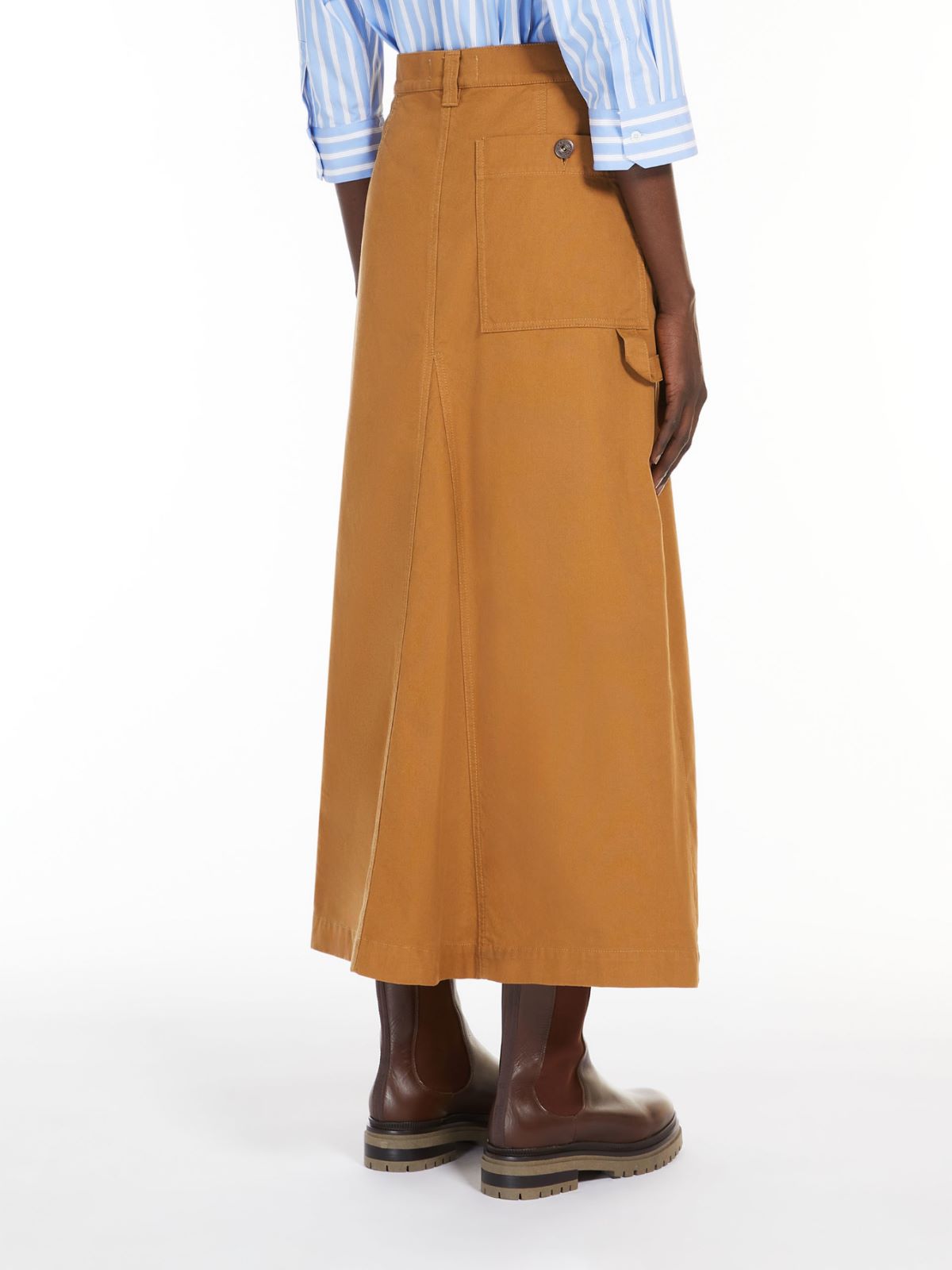 Long canvas skirt