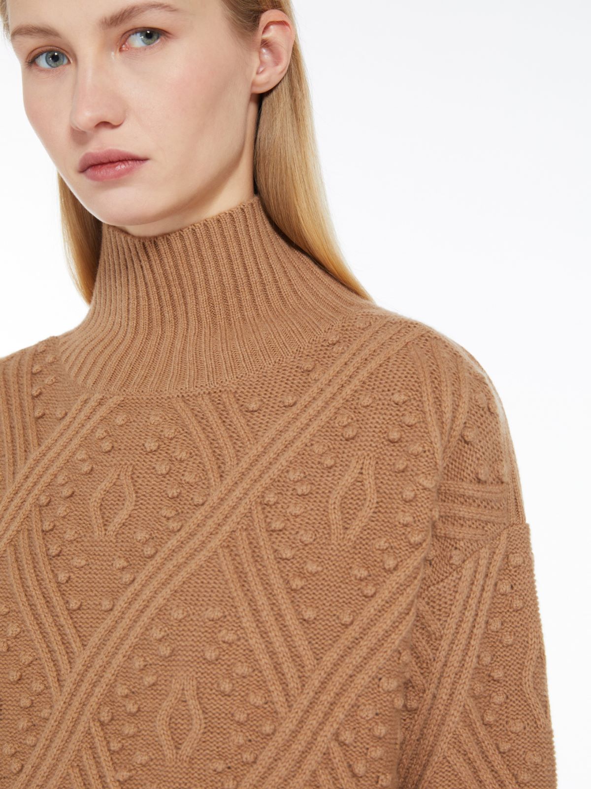 Cashmere-blend argyle jumper