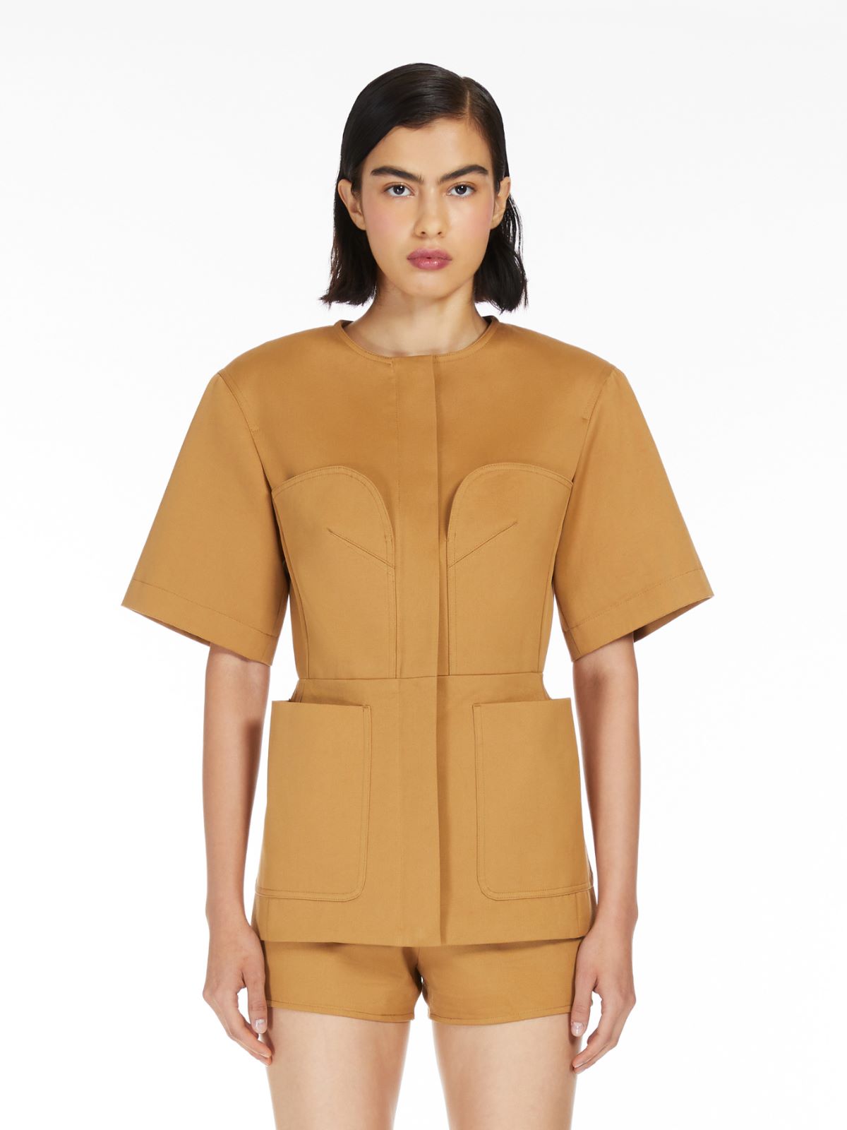 Feminine gabardine jacket