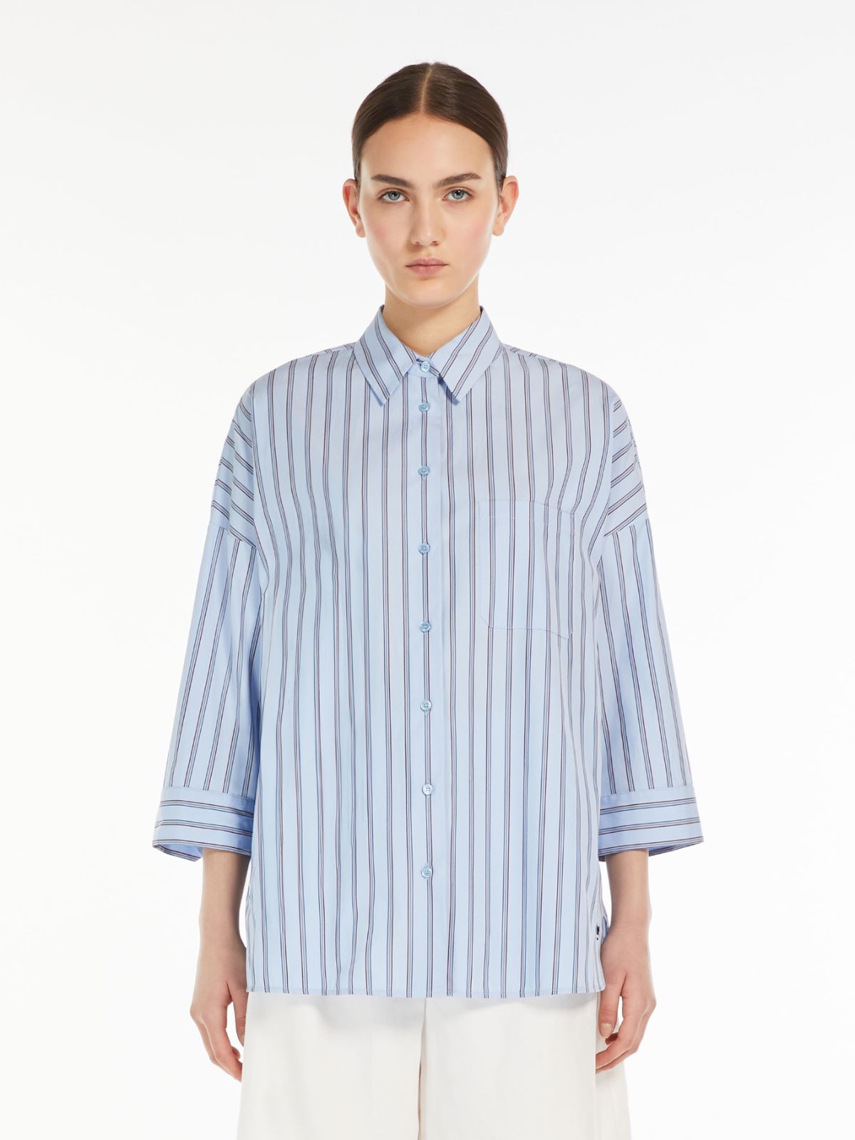 Cotton poplin shirt