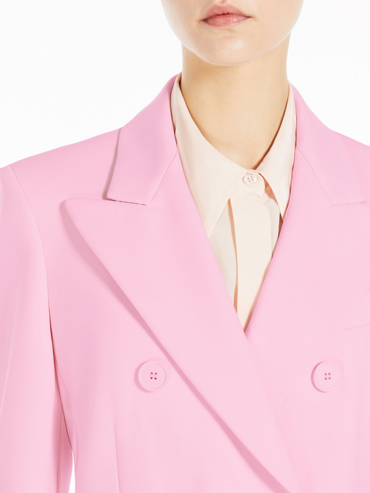 Scuba-look jersey blazer