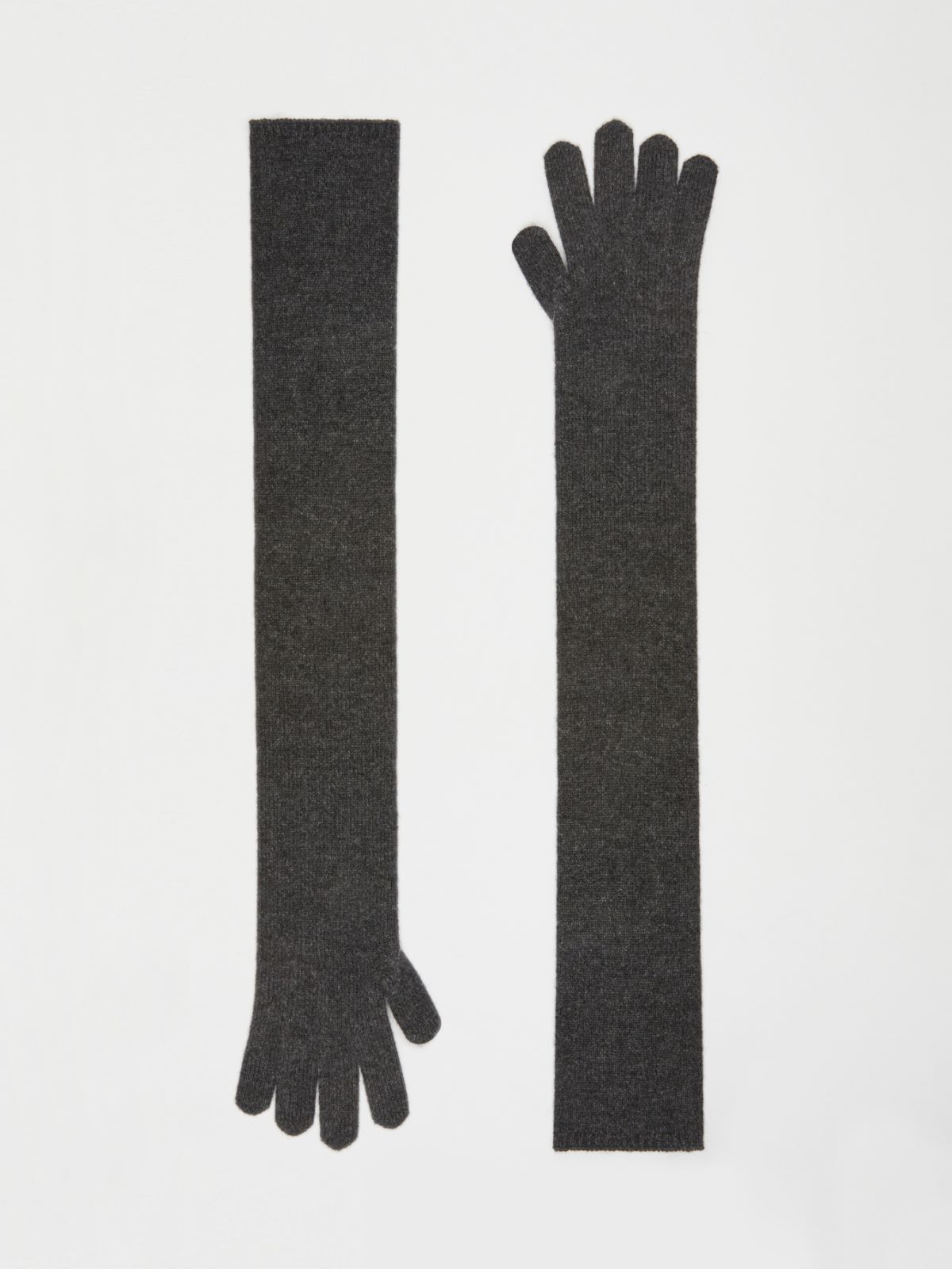 Long cashmere gloves