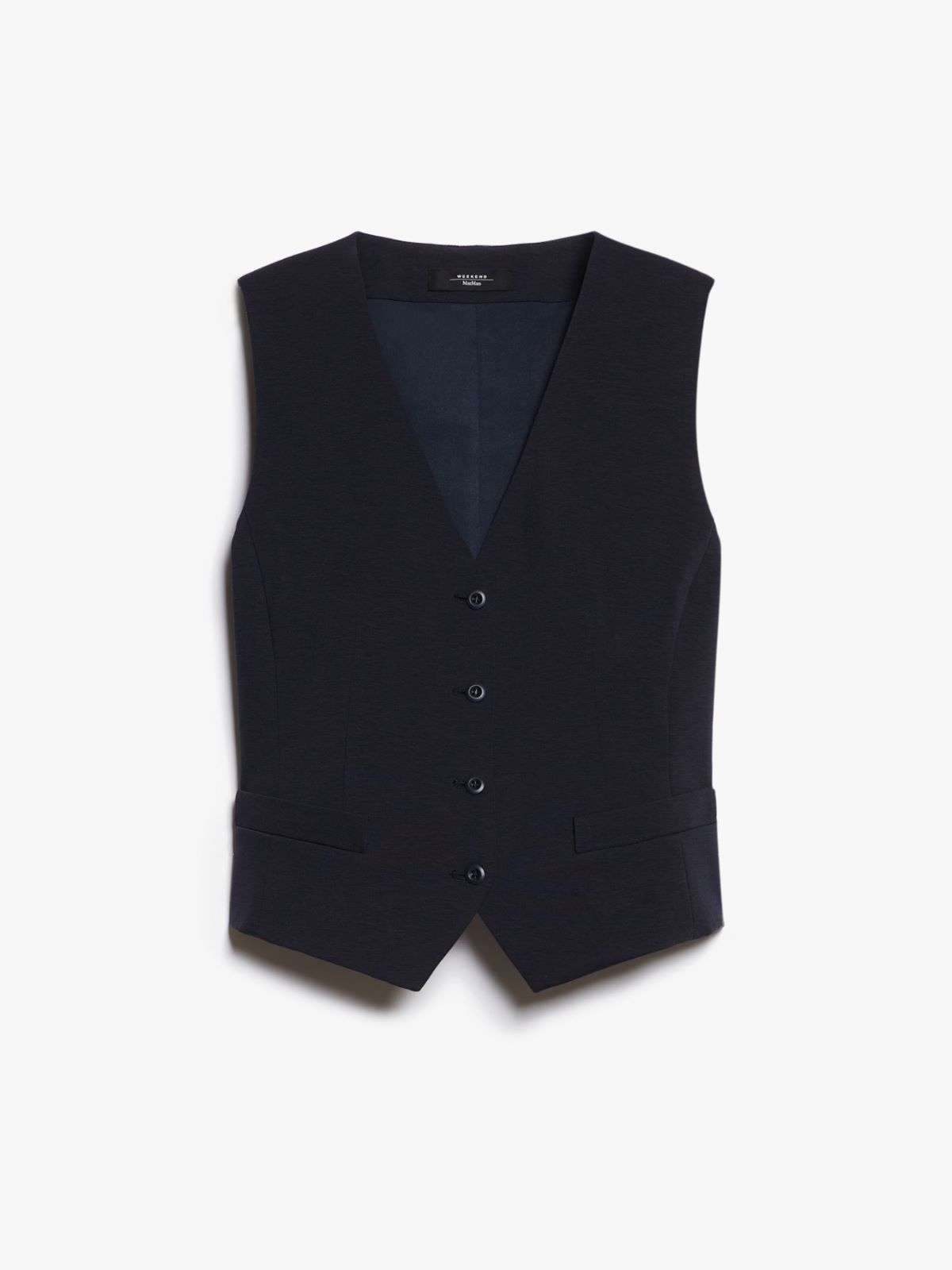 Milano-knit jersey gilet