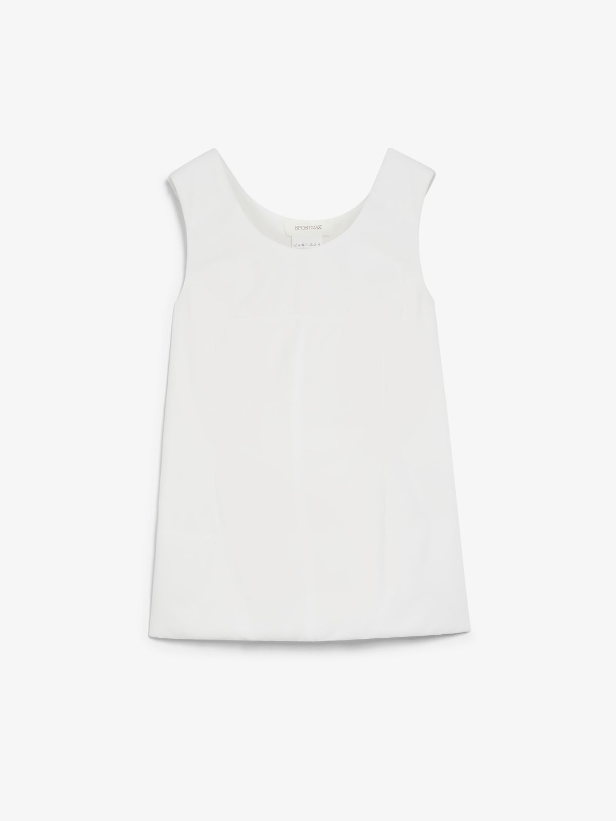 Crepe jersey sleeveless top