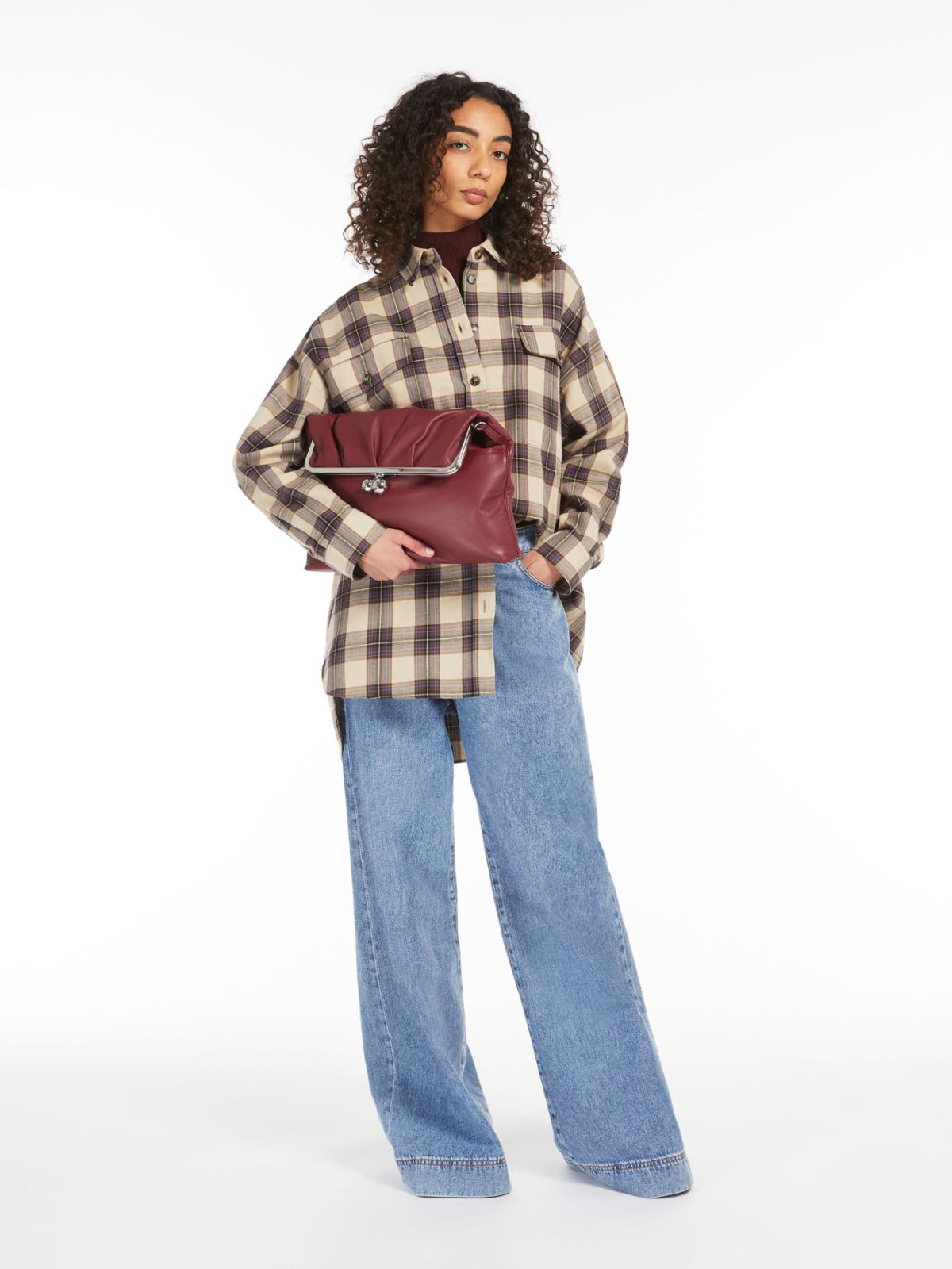 Nappa leather clutch-style Pasticcino Bag