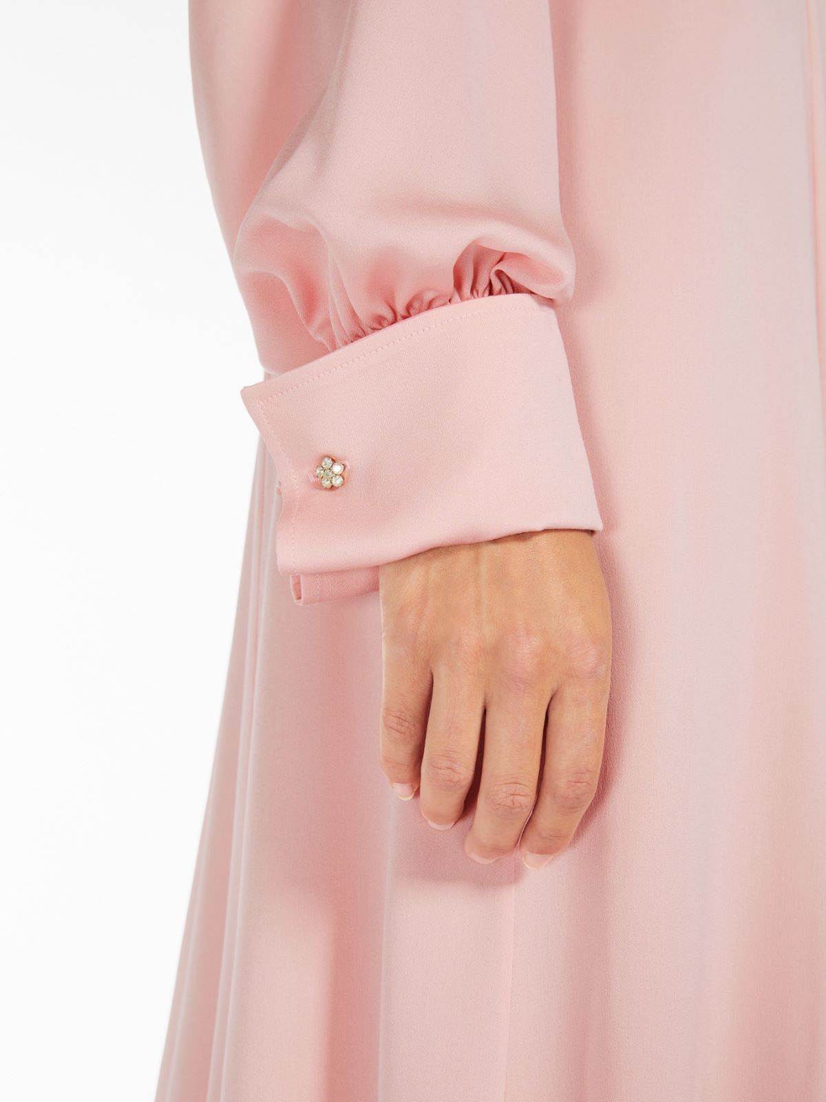 Long silk charmeuse dress