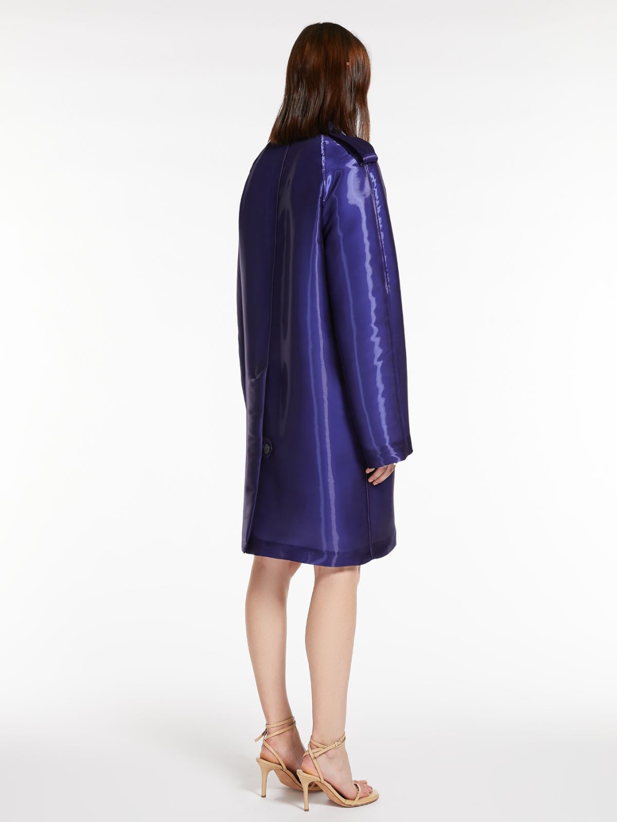 Oversized organza overcoat