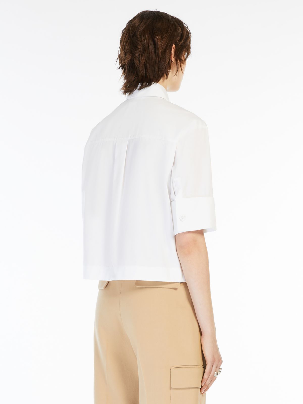 Boxy-fit cotton poplin shirt