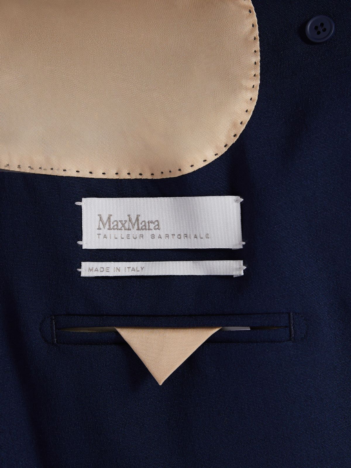 Wool and mohair double-breasted blazer