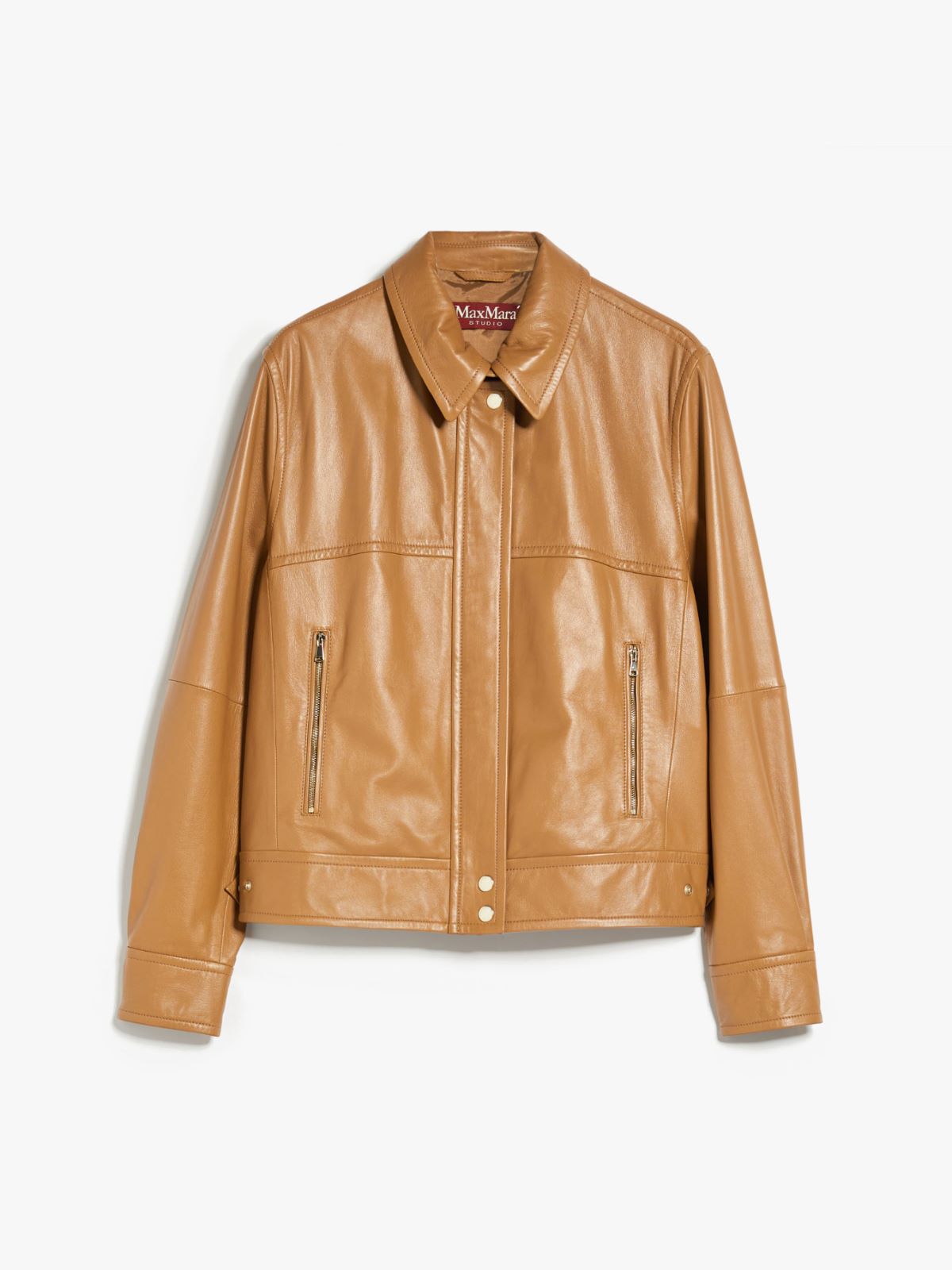 Nappa leather biker jacket