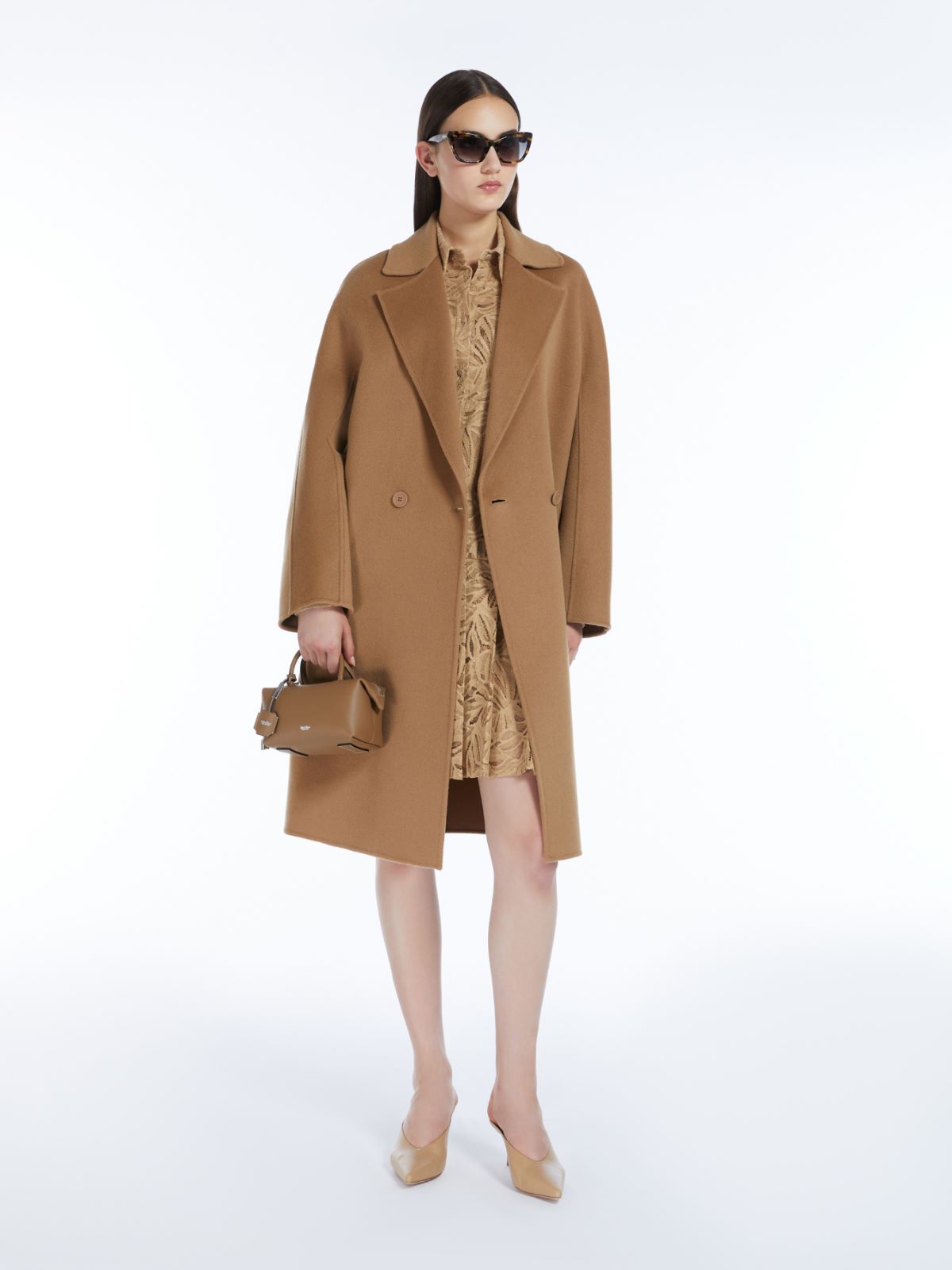 Floral lace shirt dress