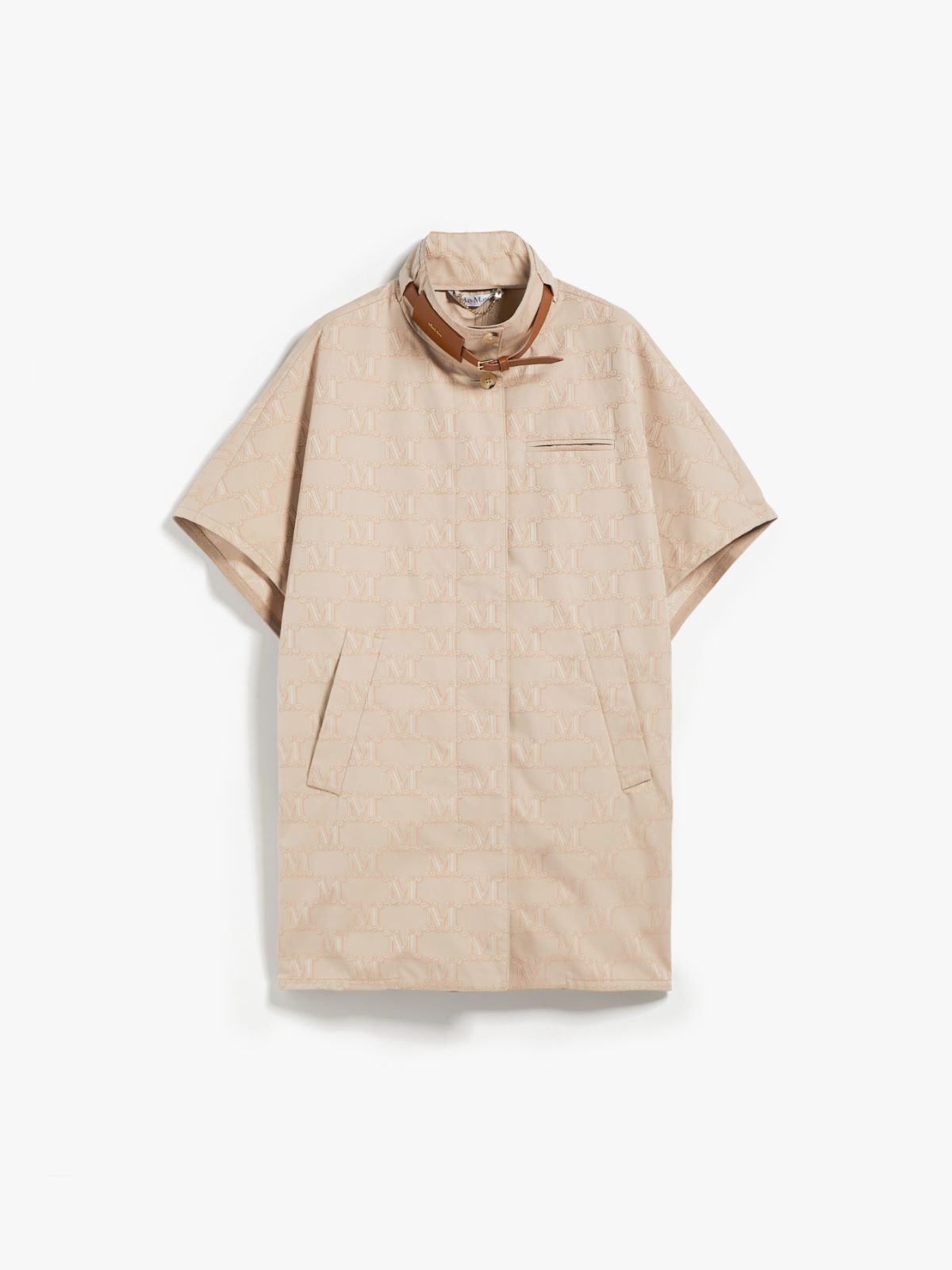 Water-resistant jacquard cotton cape