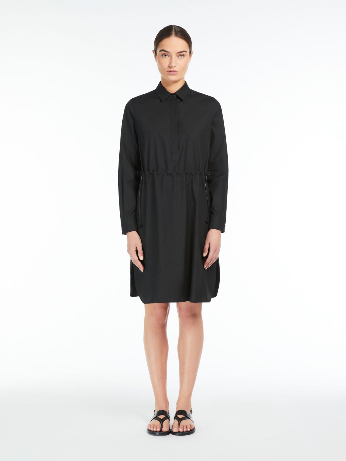 Poplin shirt dress